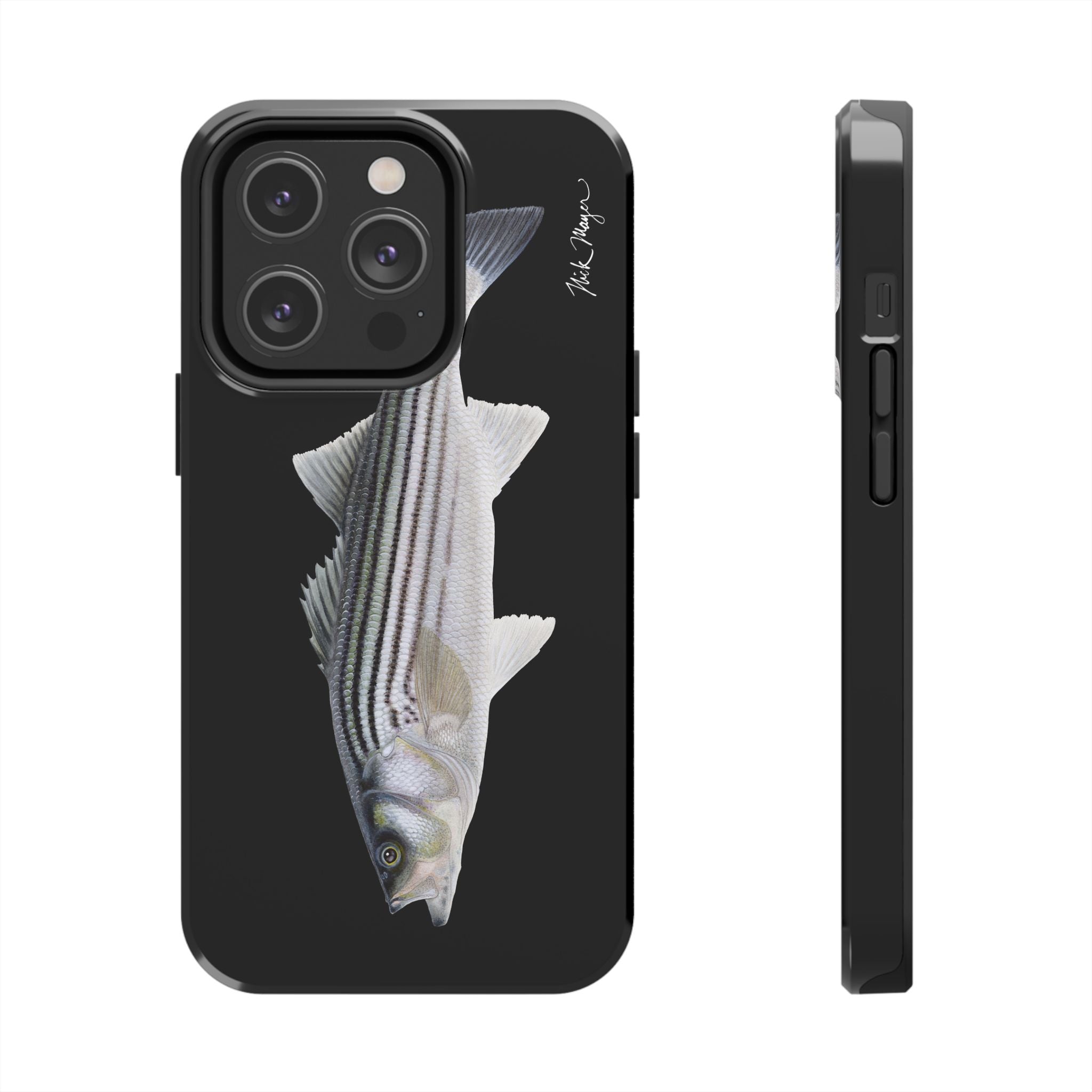 Schoolie Striper Black Phone Case (iPhone)