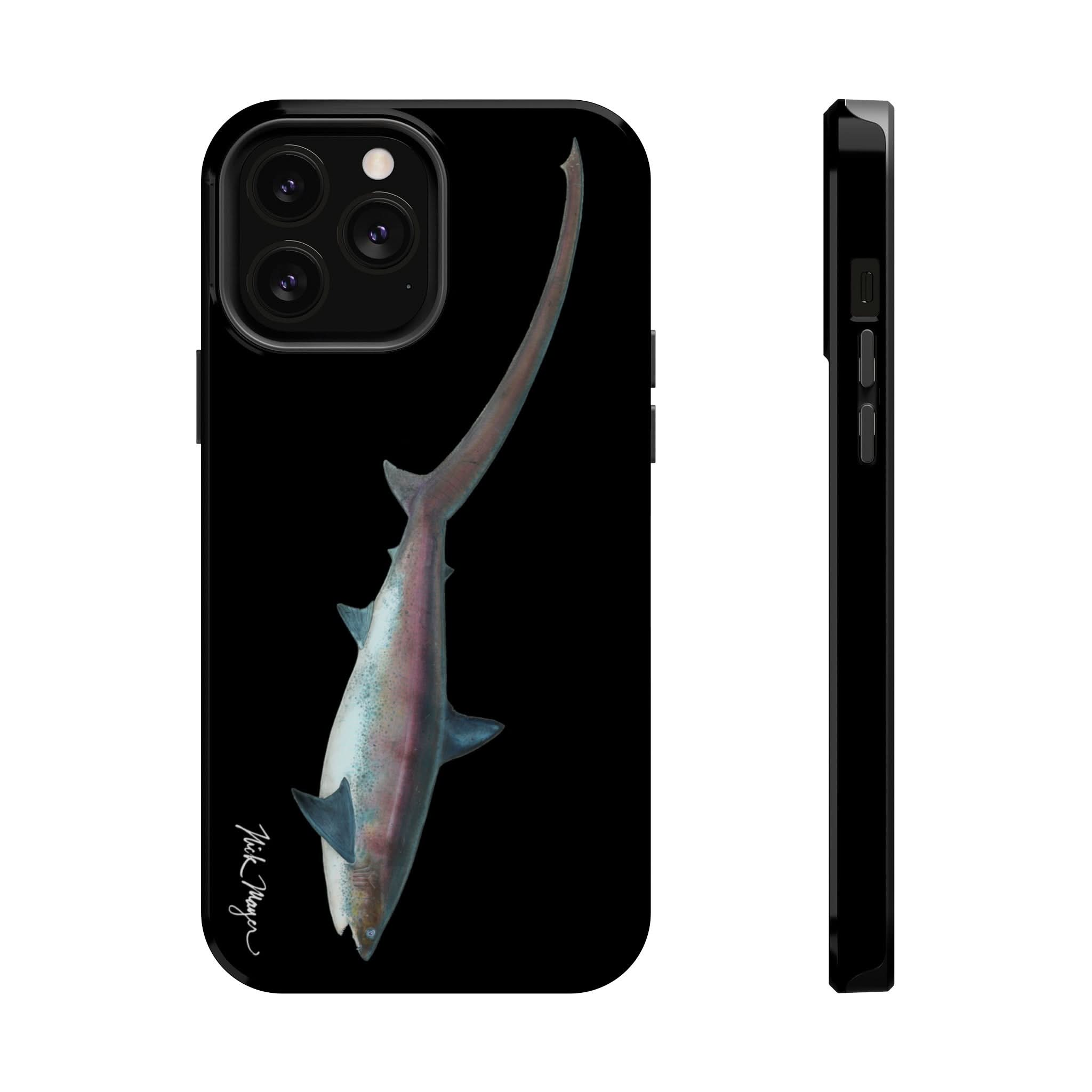 Thresher Shark MagSafe Black iPhone Case