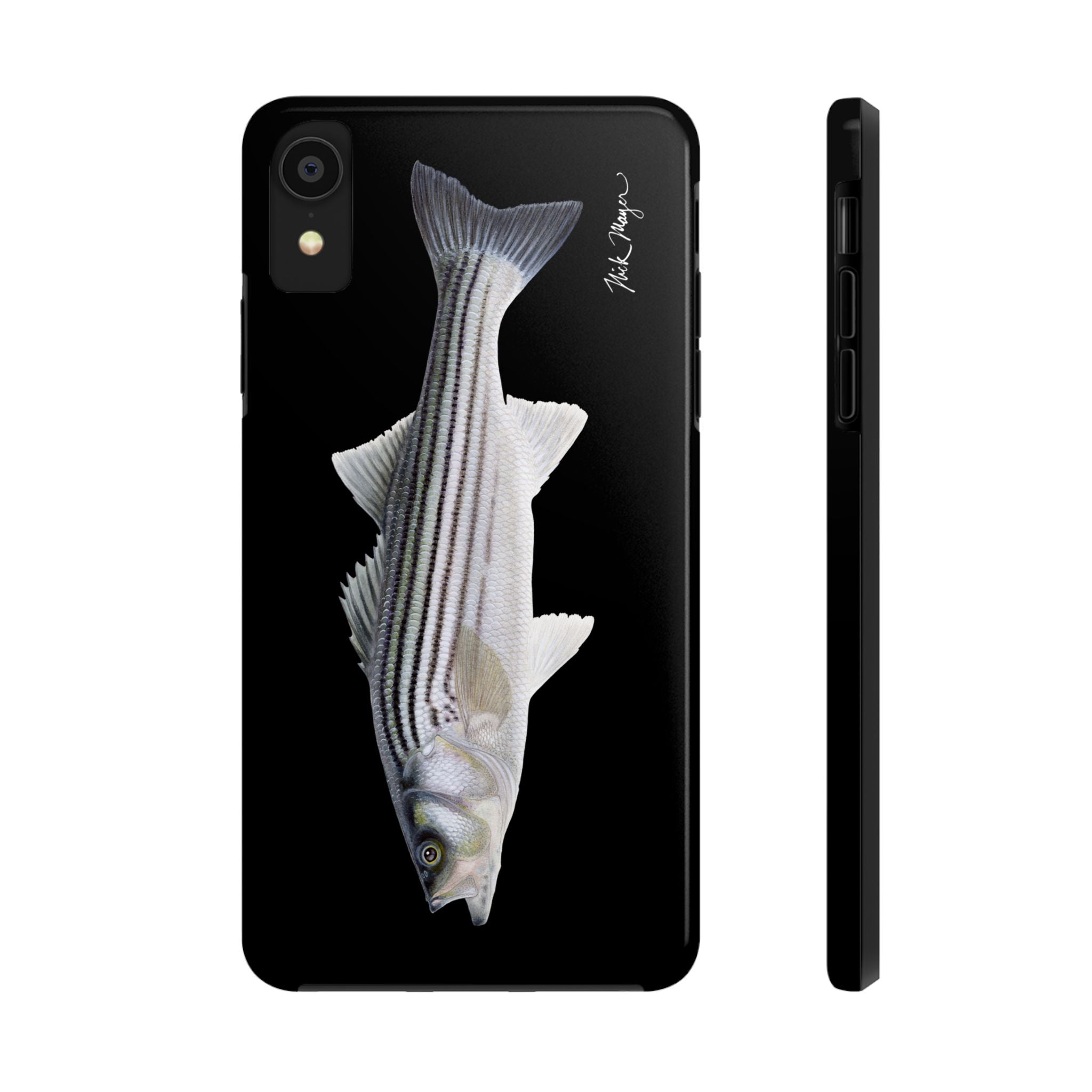 Schoolie Striper Black Phone Case (iPhone)