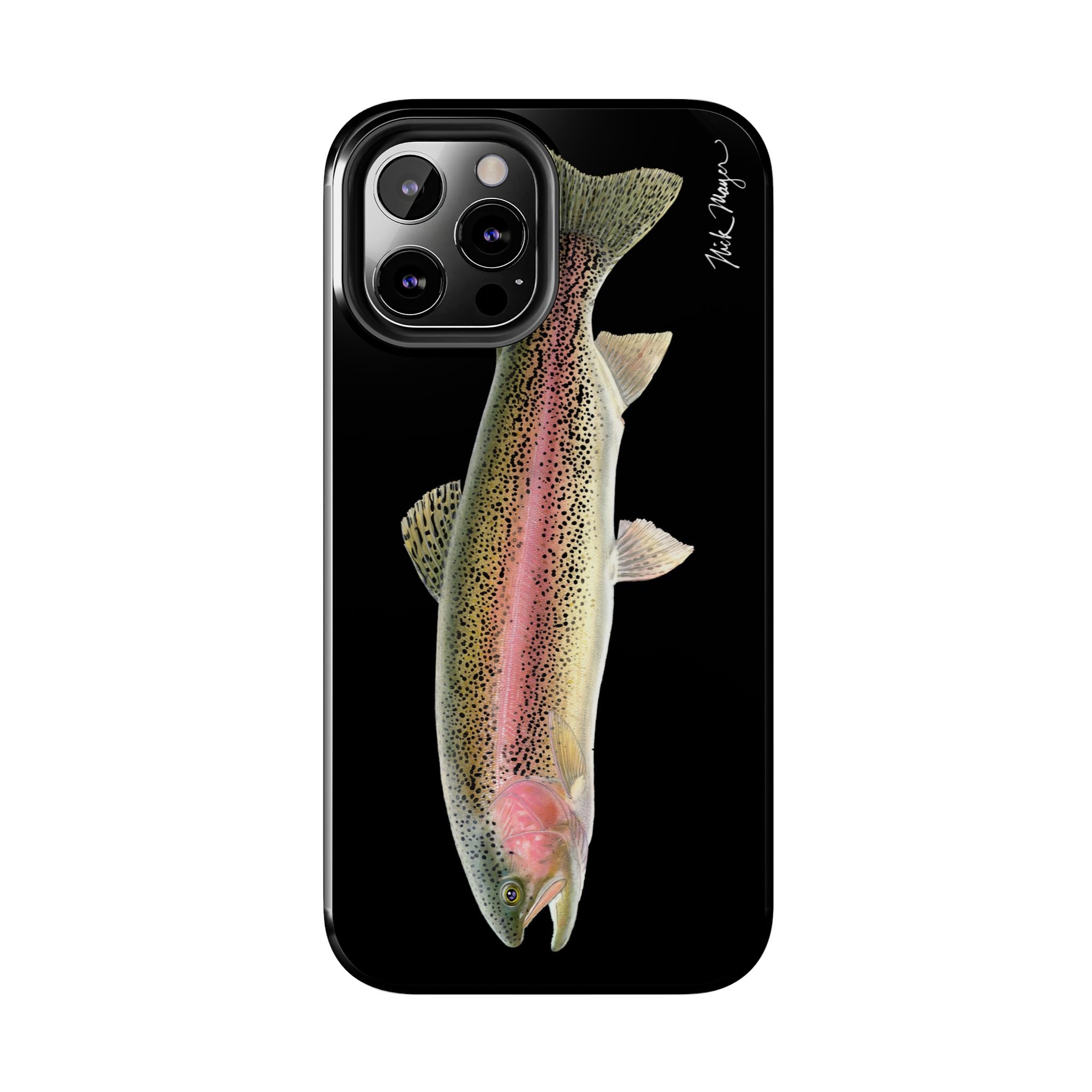 Rainbow Trout Black Phone Case (iPhone)