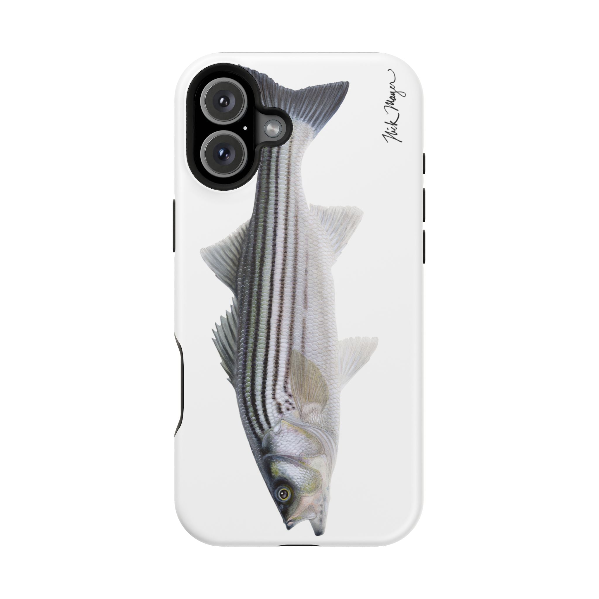 Schoolie Striper MagSafe White iPhone Case