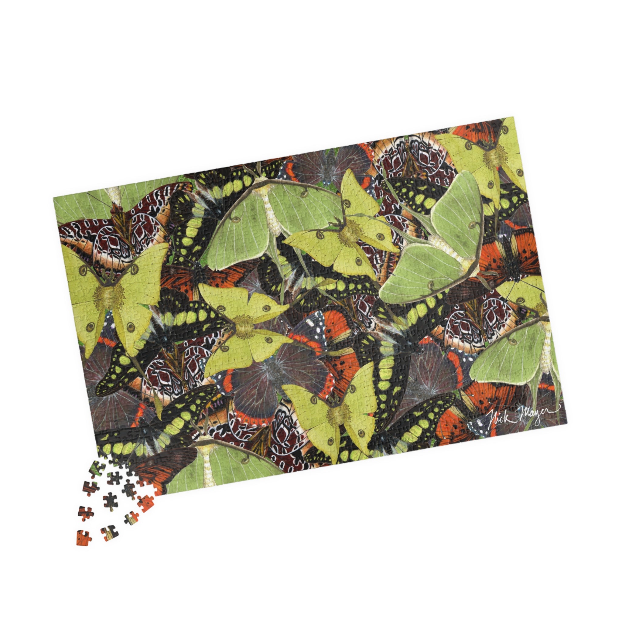 Butterflies and Moths Puzzle (110, 252, 520, 1014-piece)