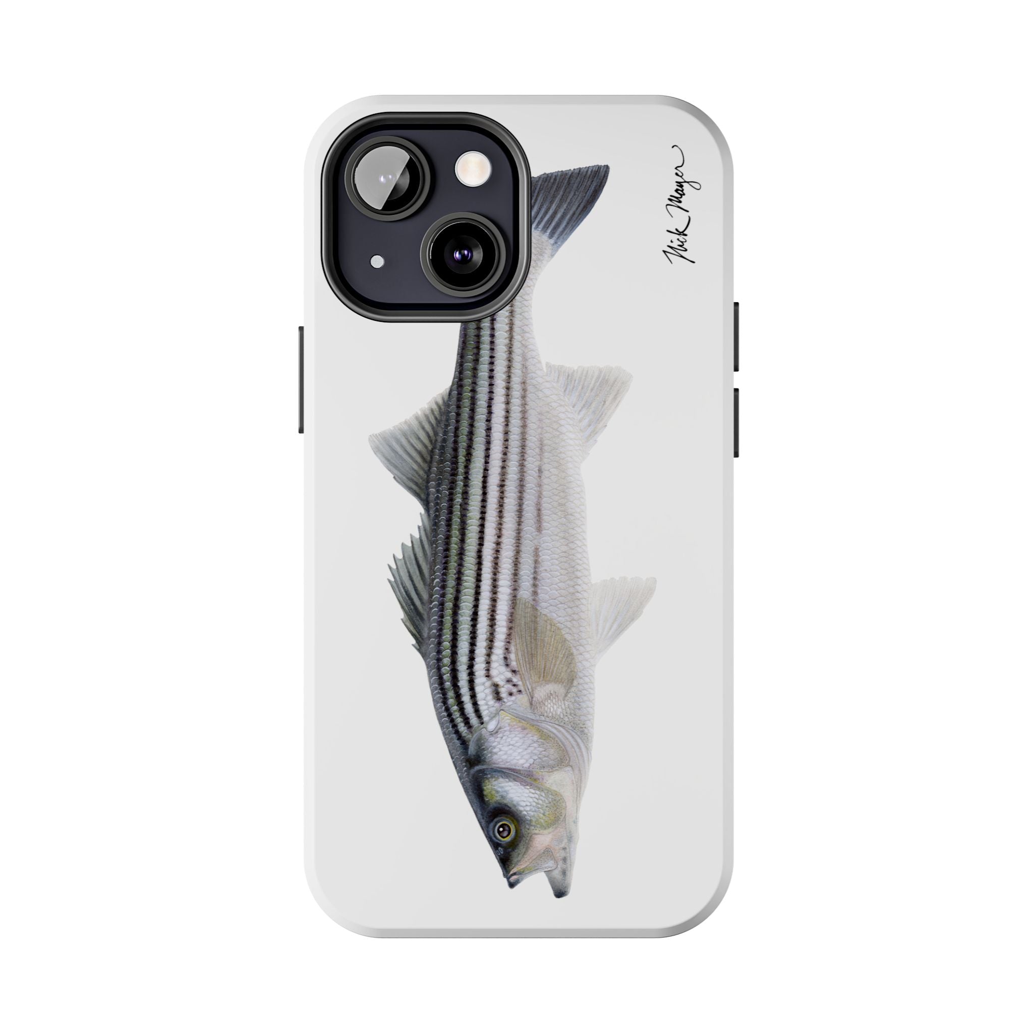 Schoolie Striper White Phone Case (iPhone)