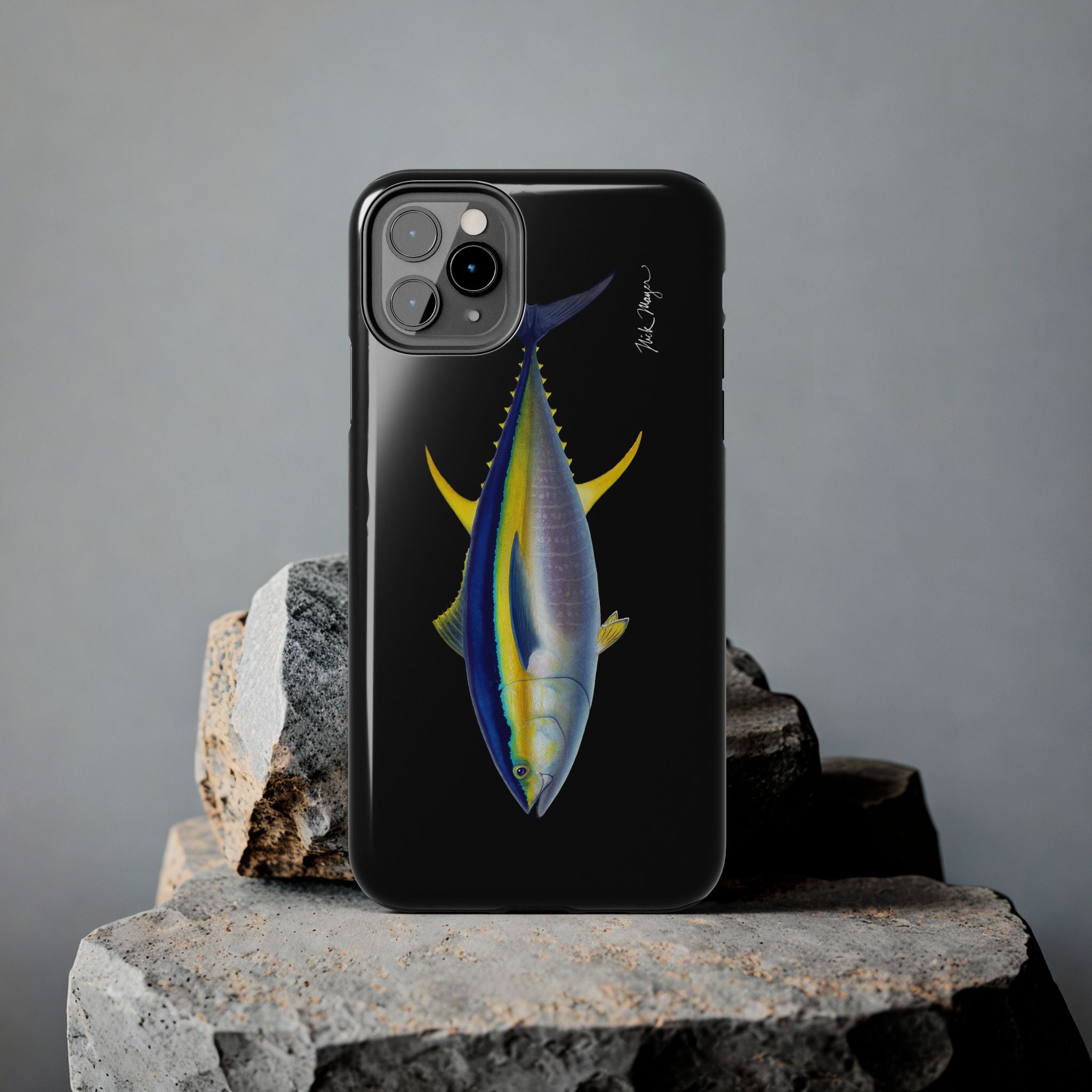 Yellowfin Tuna Black Phone Case (iPhone)