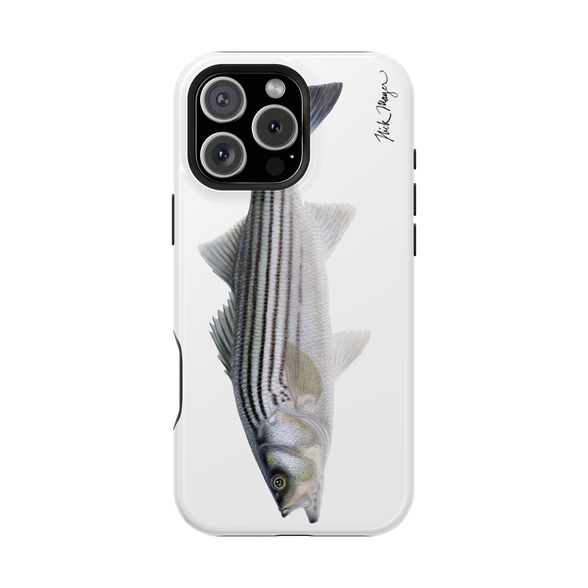 Schoolie Striper MagSafe White iPhone Case