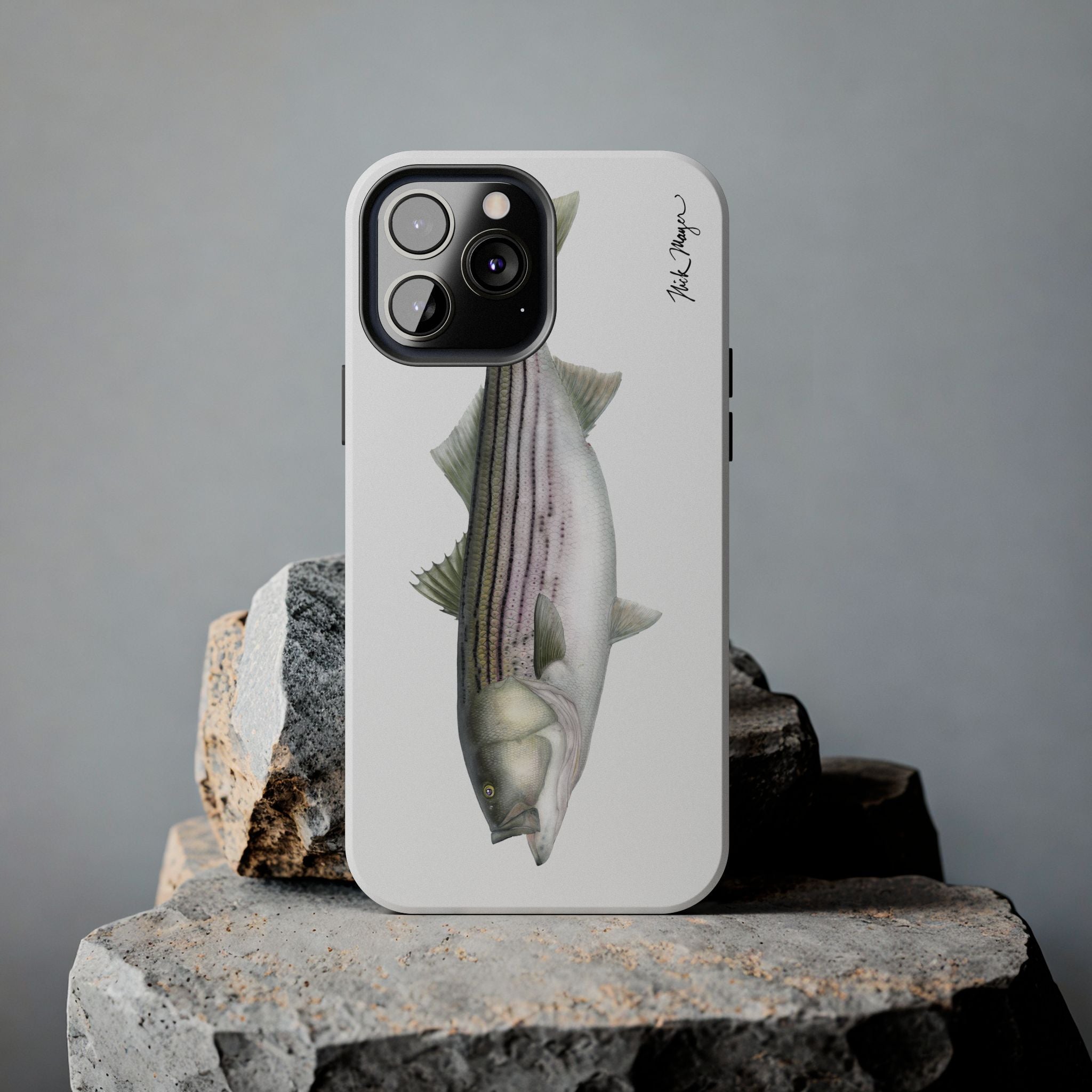 30 lb Striper White Phone Case (iPhone)