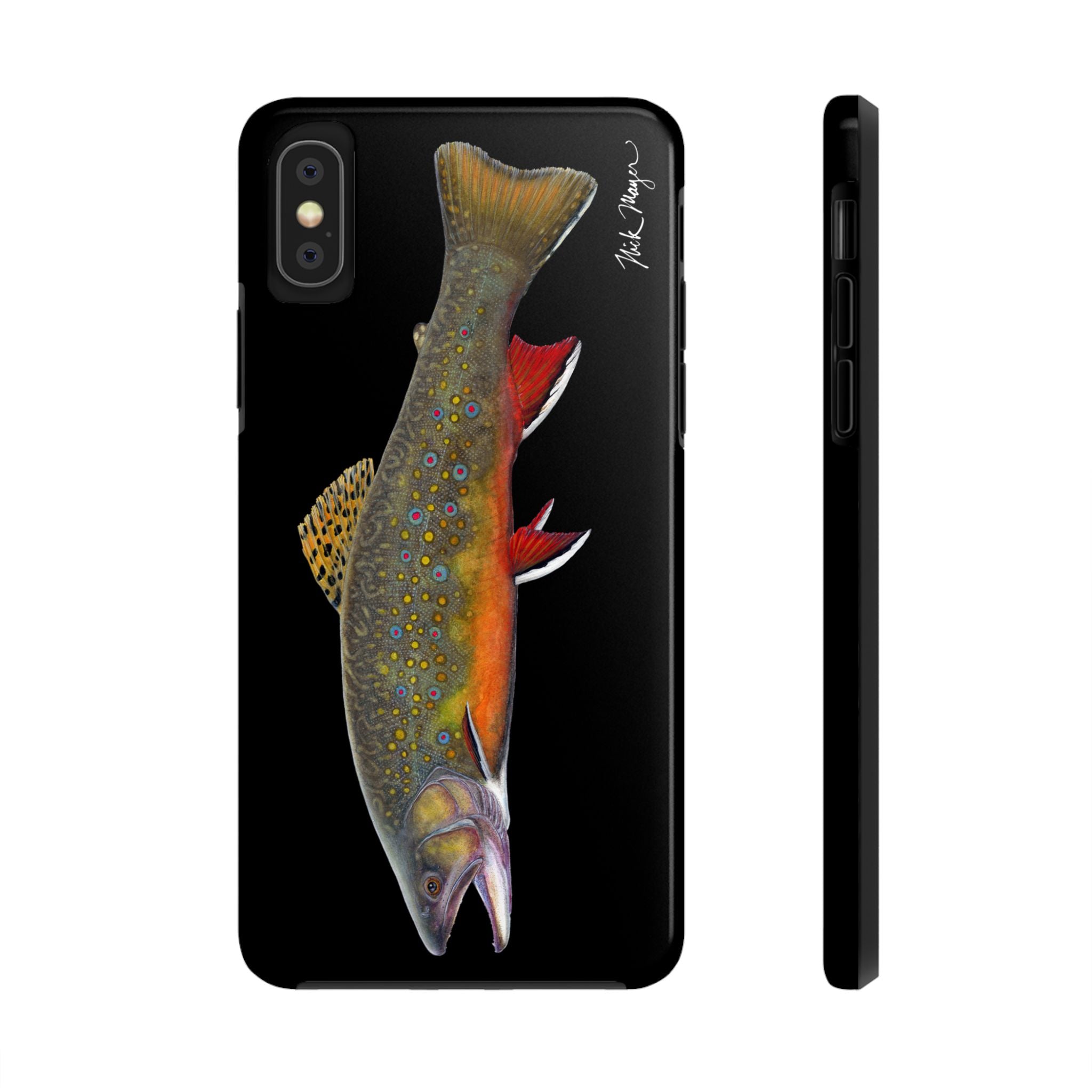 Brook Trout Black Phone Case (iPhone)