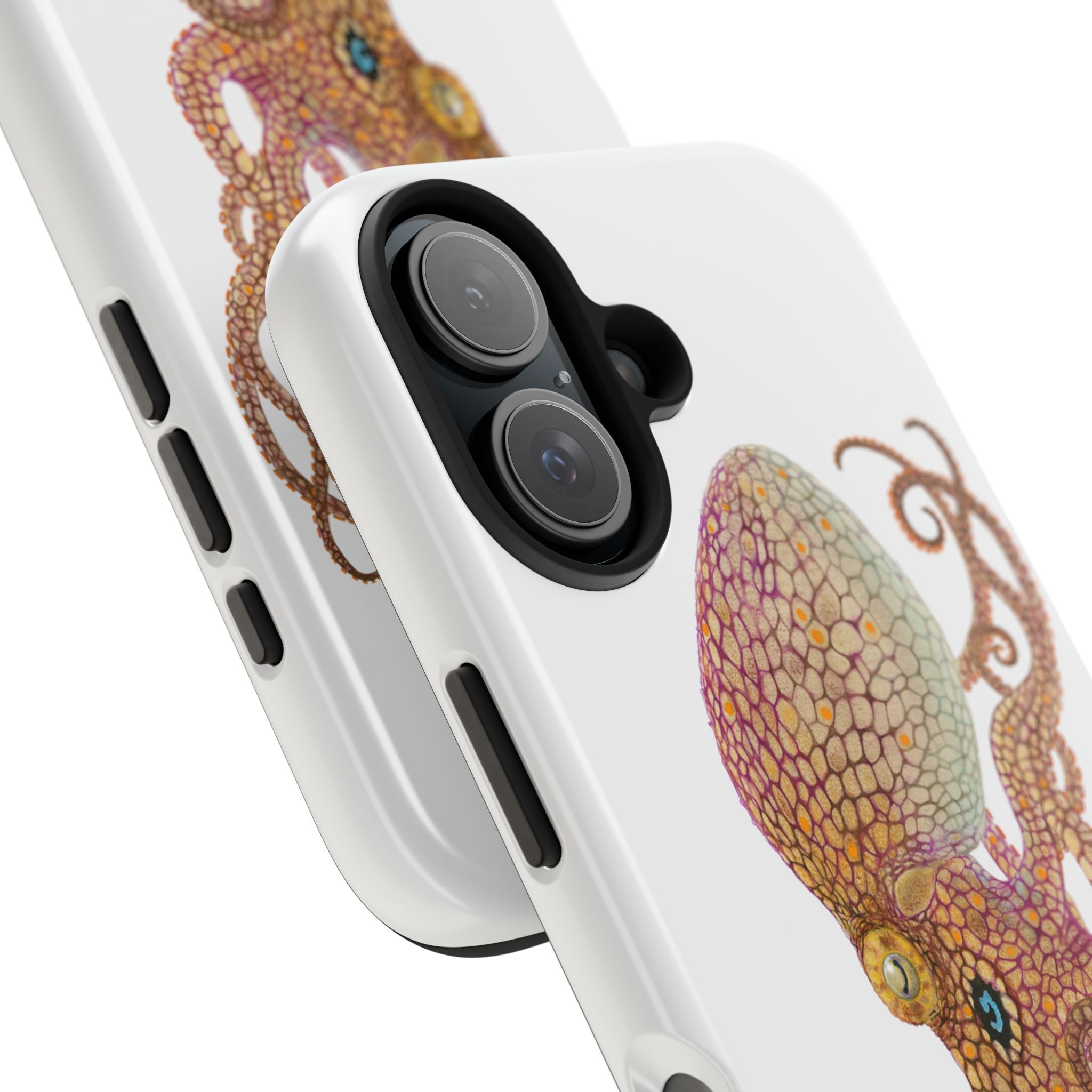 Two Spot Octopus White Phone Case (iPhone)