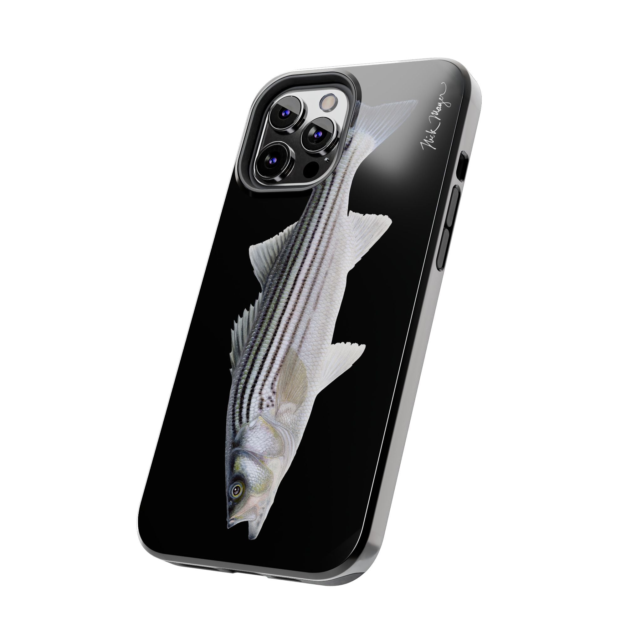 Schoolie Striper Black Phone Case (iPhone)