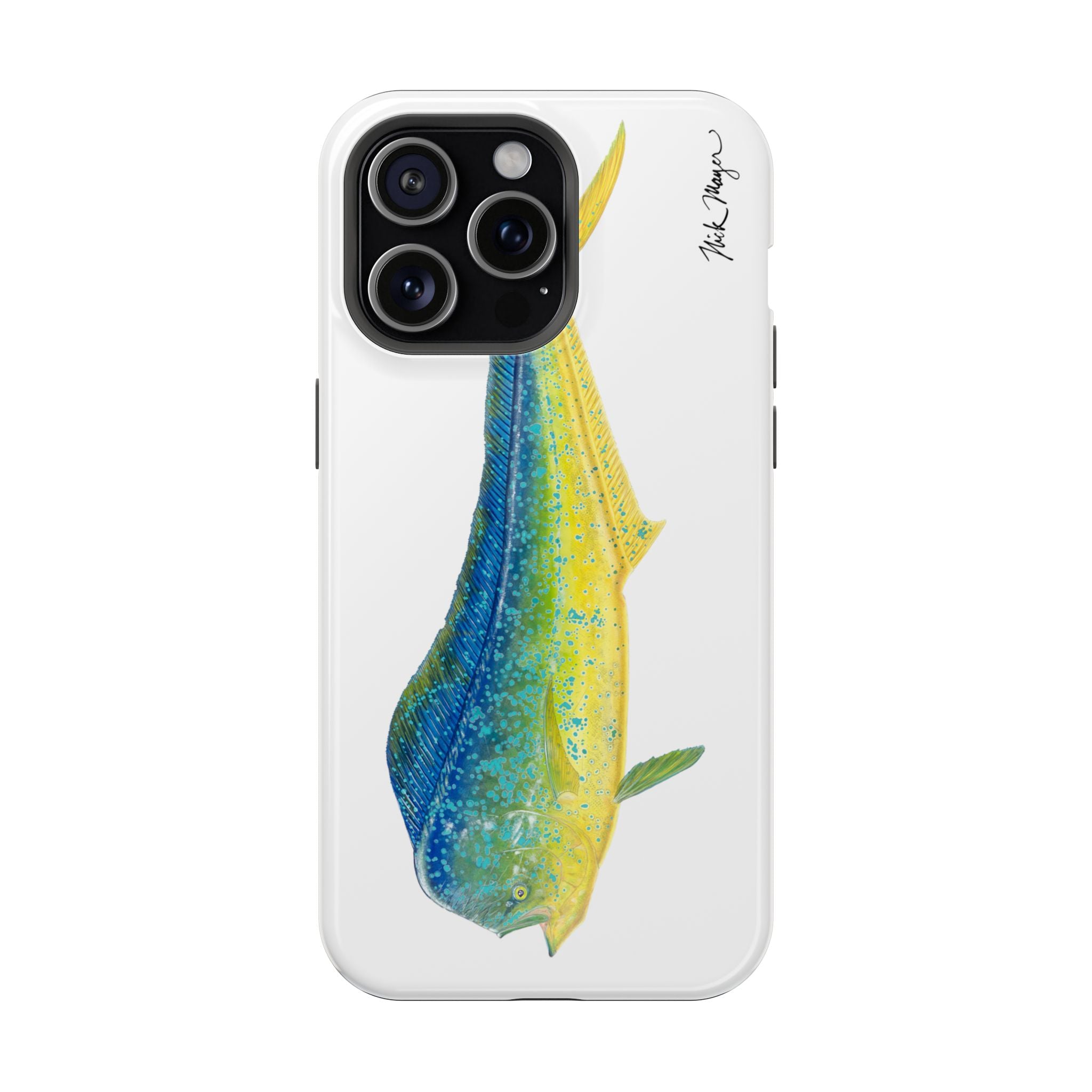 Bull Mahi MagSafe White iPhone Case