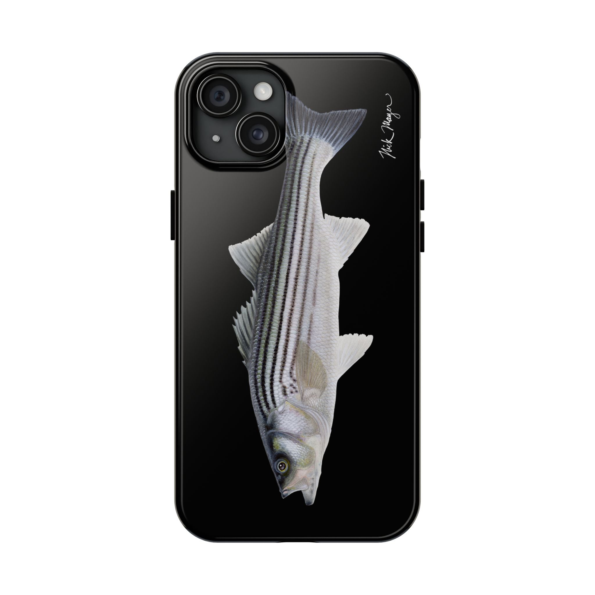 Schoolie Striper Black Phone Case (iPhone)