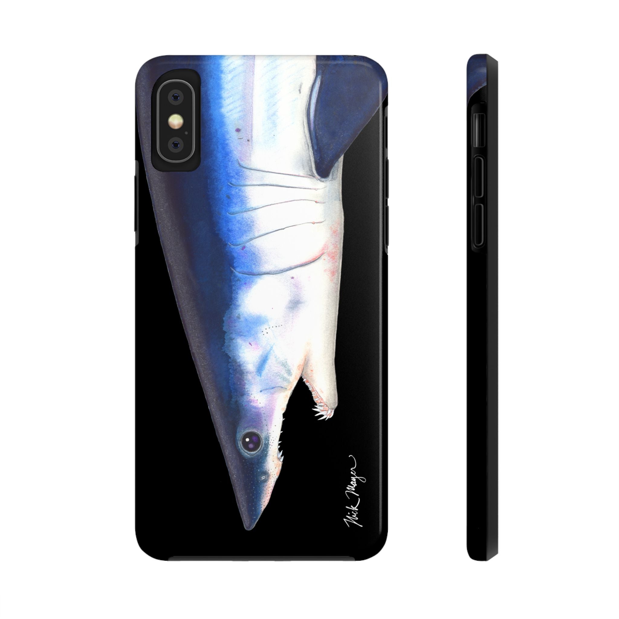 Mako Shark Face Black Case (iPhone)