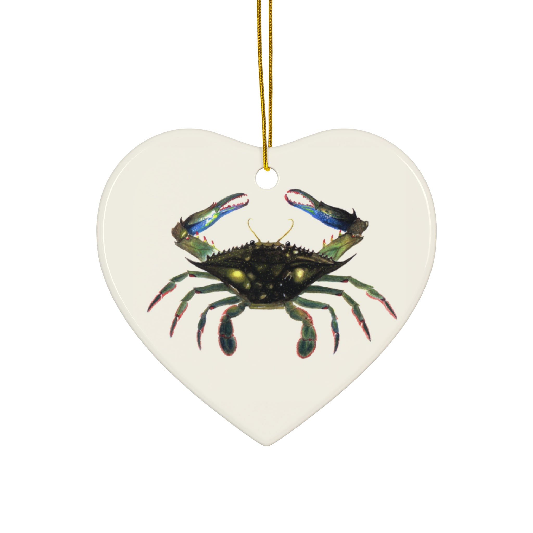 Blue Crab Ceramic Ornament