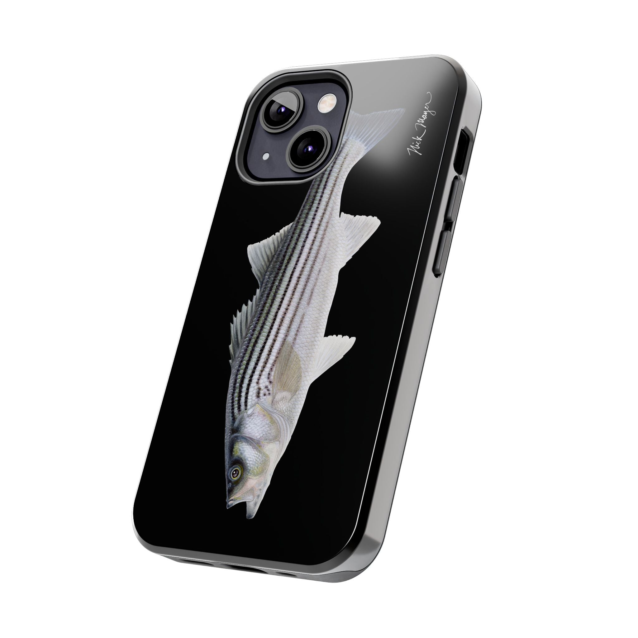 Schoolie Striper Black Phone Case (iPhone)