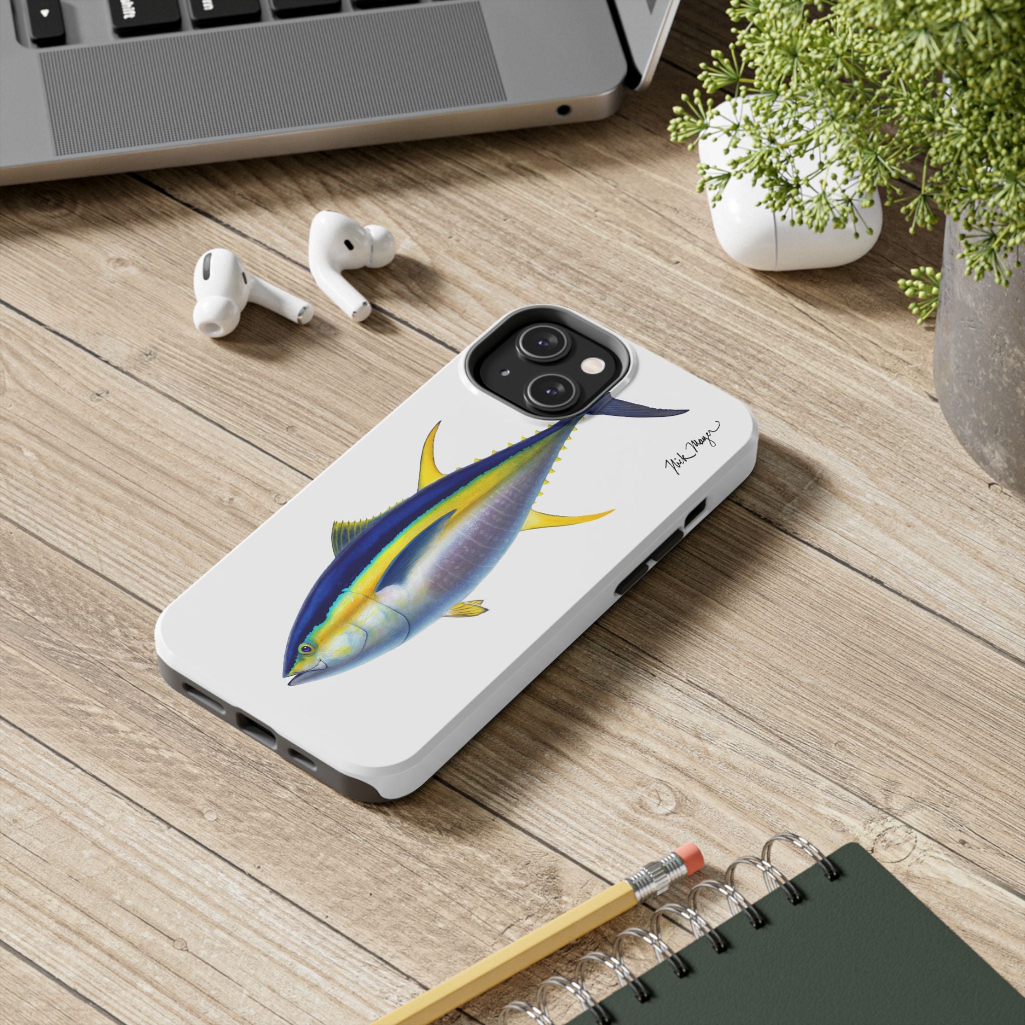 Yellowfin Tuna White Phone Case (iPhone)