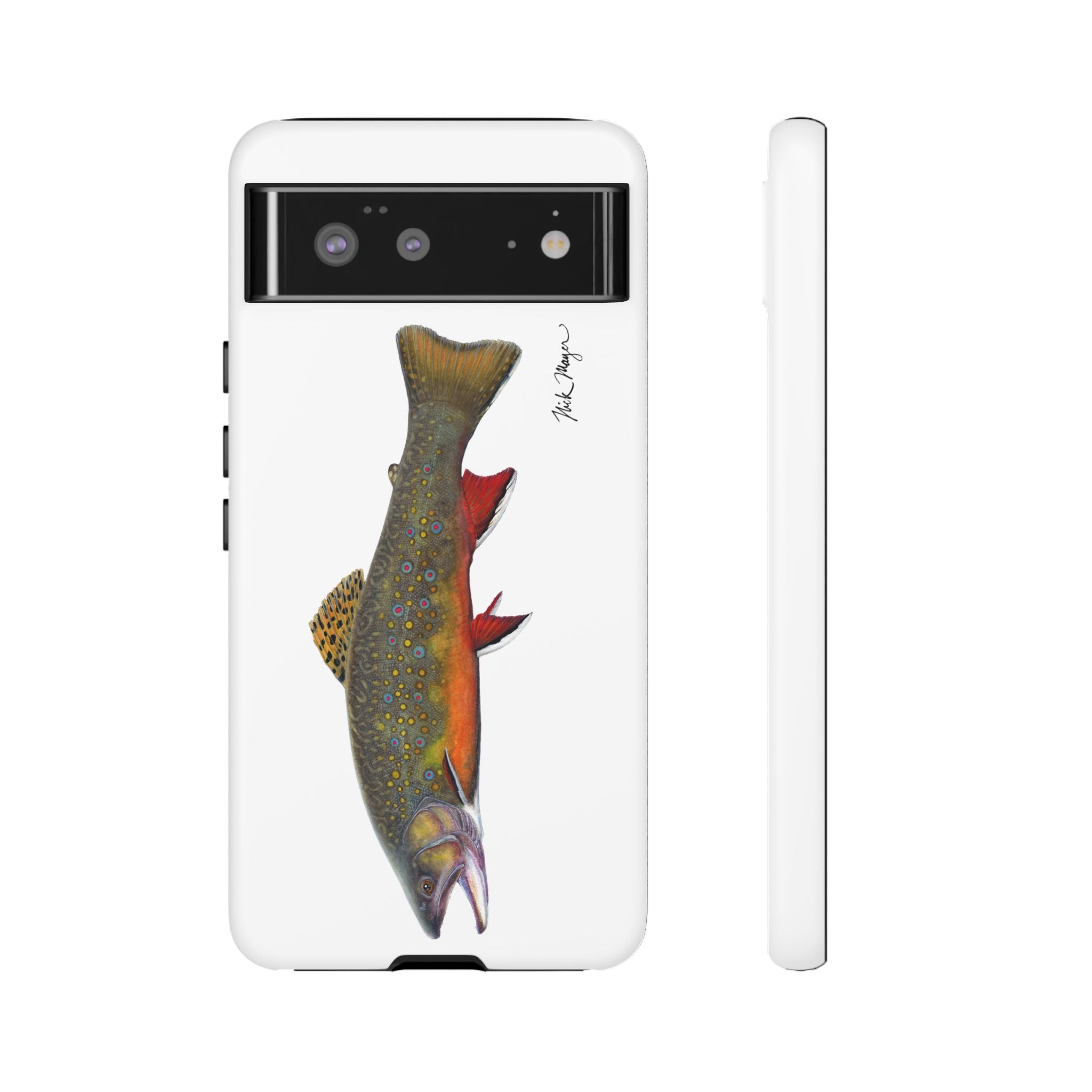 Brook Trout White Phone Case (Samsung)