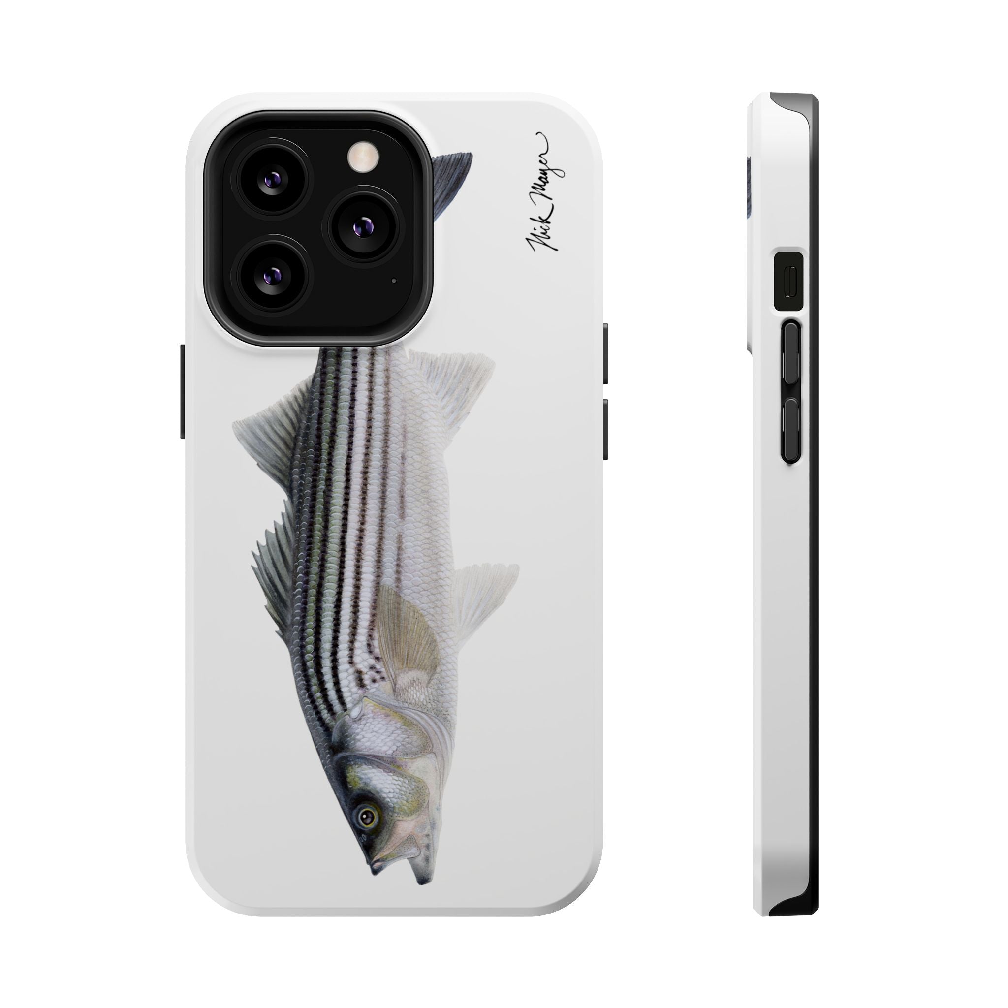 Schoolie Striper MagSafe White iPhone Case