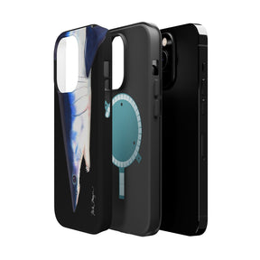 Mako Shark Face MagSafe Black iPhone Case