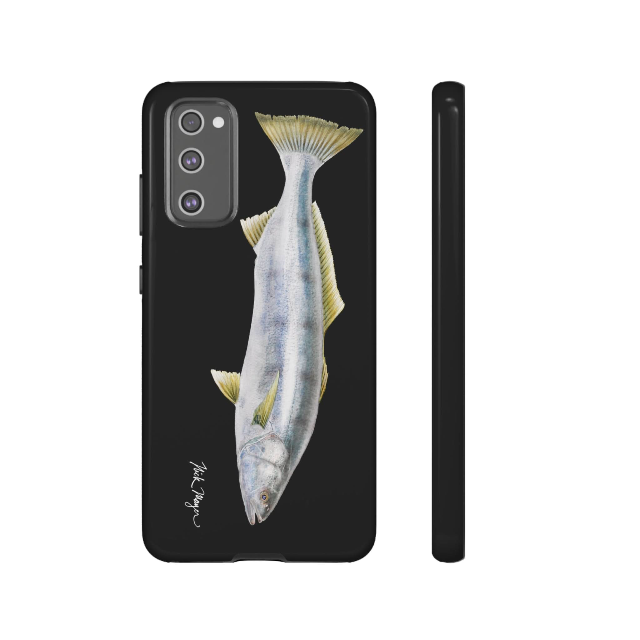 White Sea Bass Phone Case (Samsung) - black