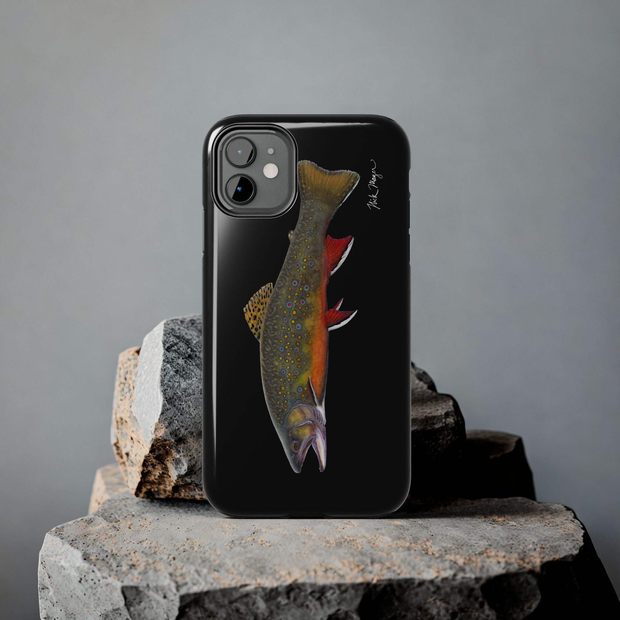 Brook Trout Black Phone Case (iPhone)