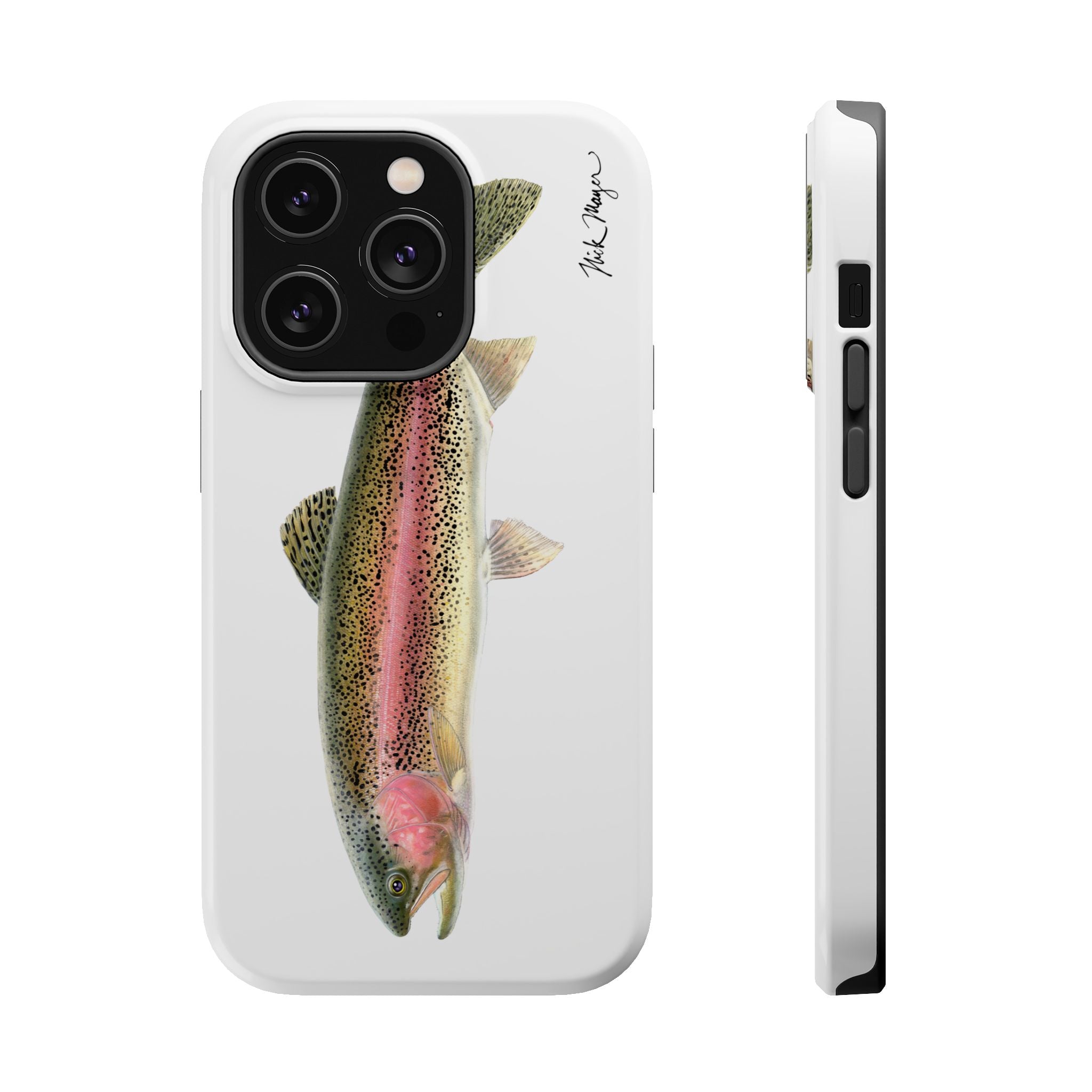 Rainbow Trout MagSafe White iPhone Case