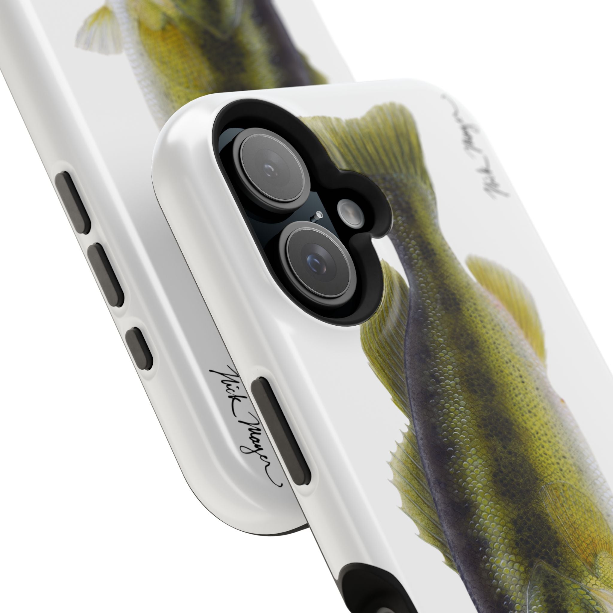 Largemouth Bass MagSafe White iPhone Case