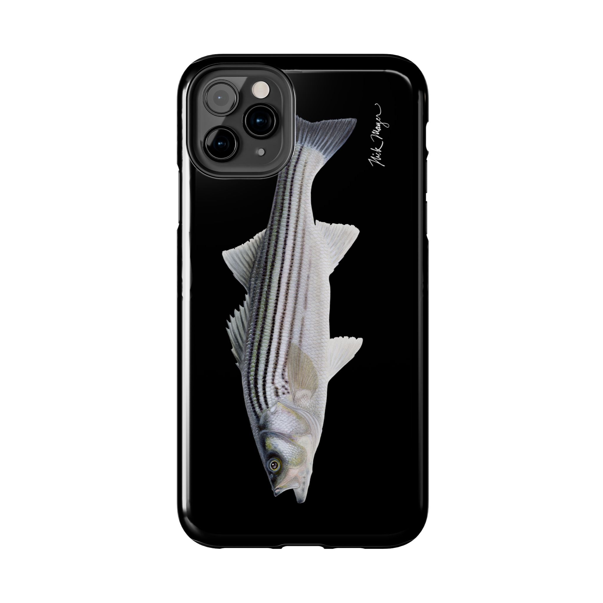 Schoolie Striper Black Phone Case (iPhone)