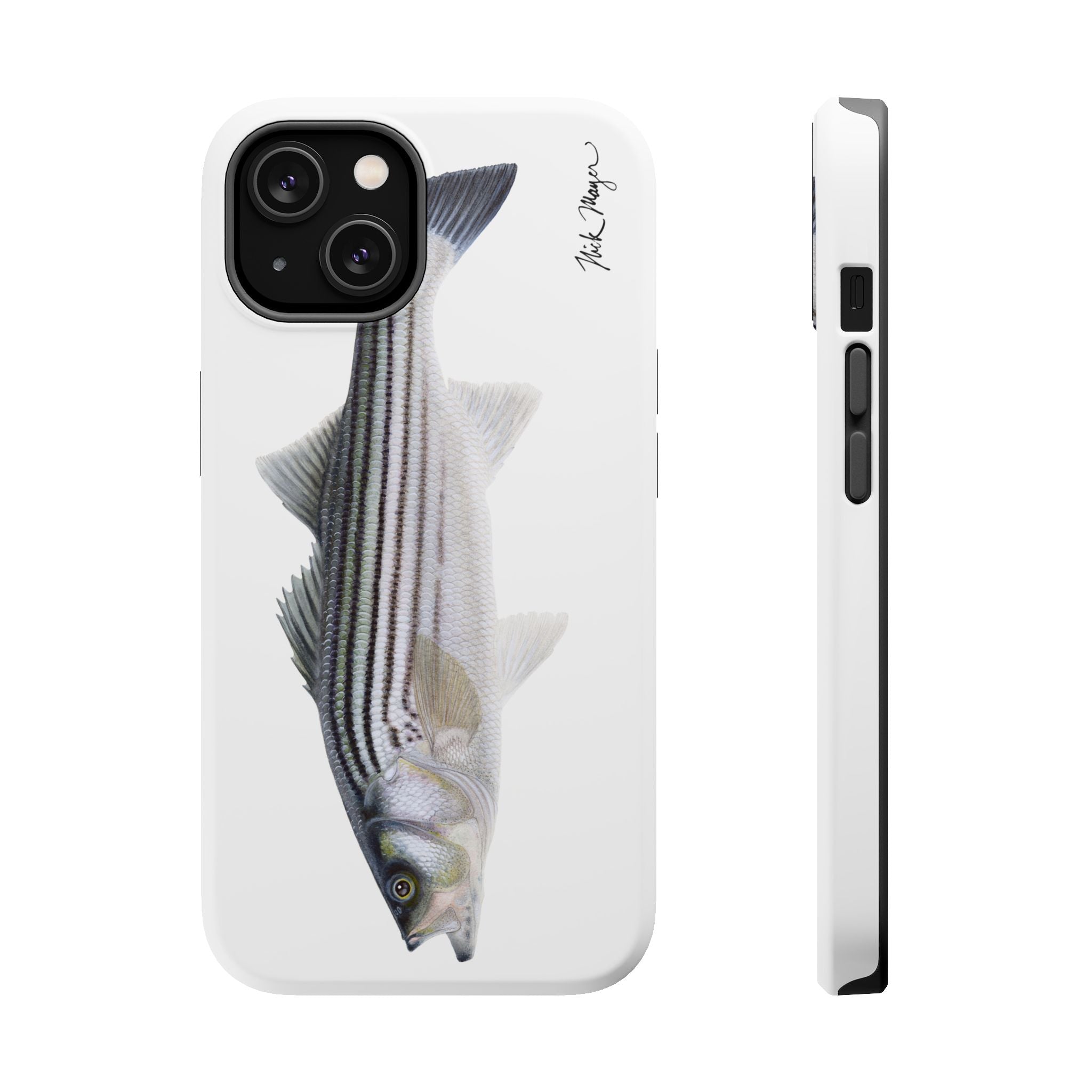 Schoolie Striper MagSafe White iPhone Case