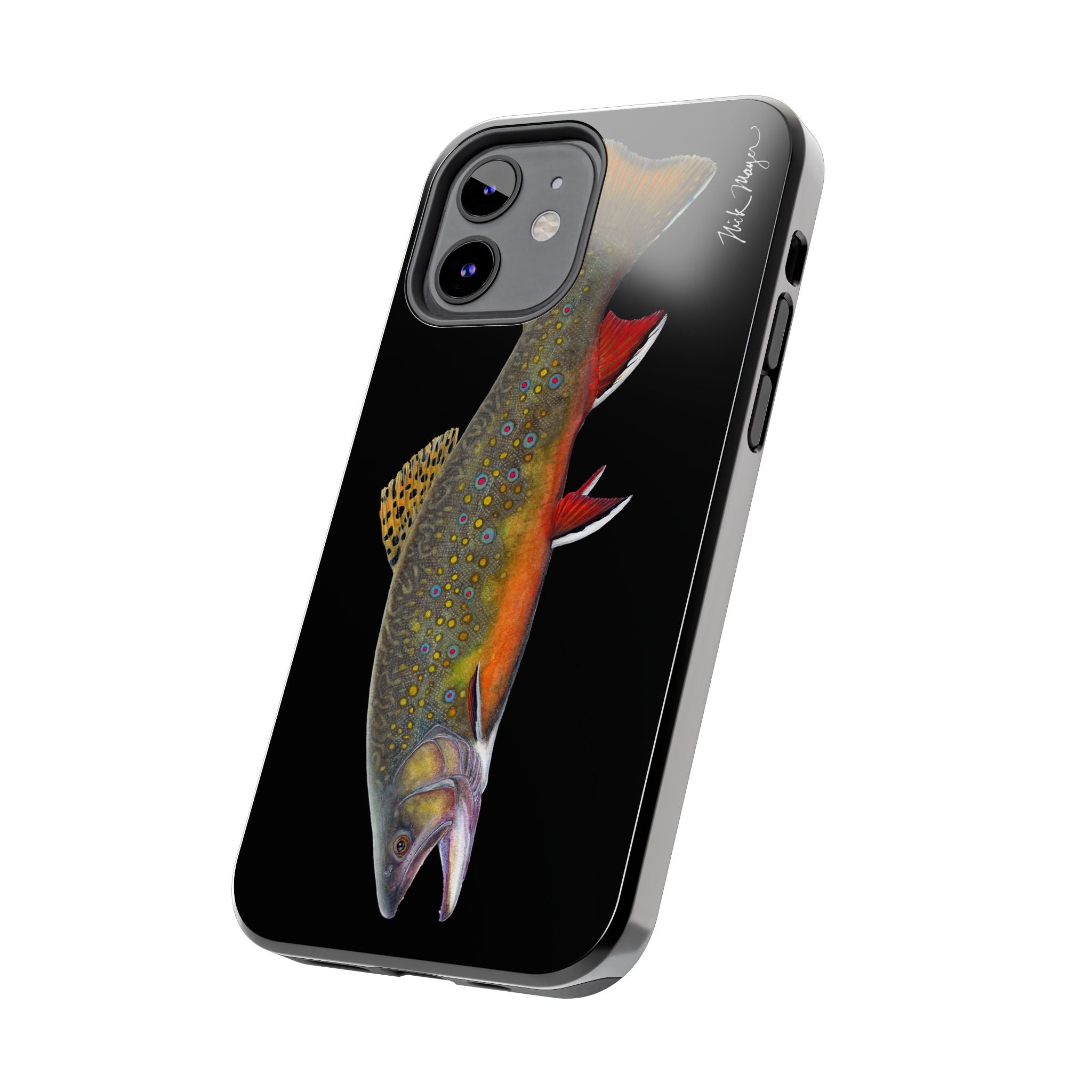 Brook Trout Black Phone Case (iPhone)