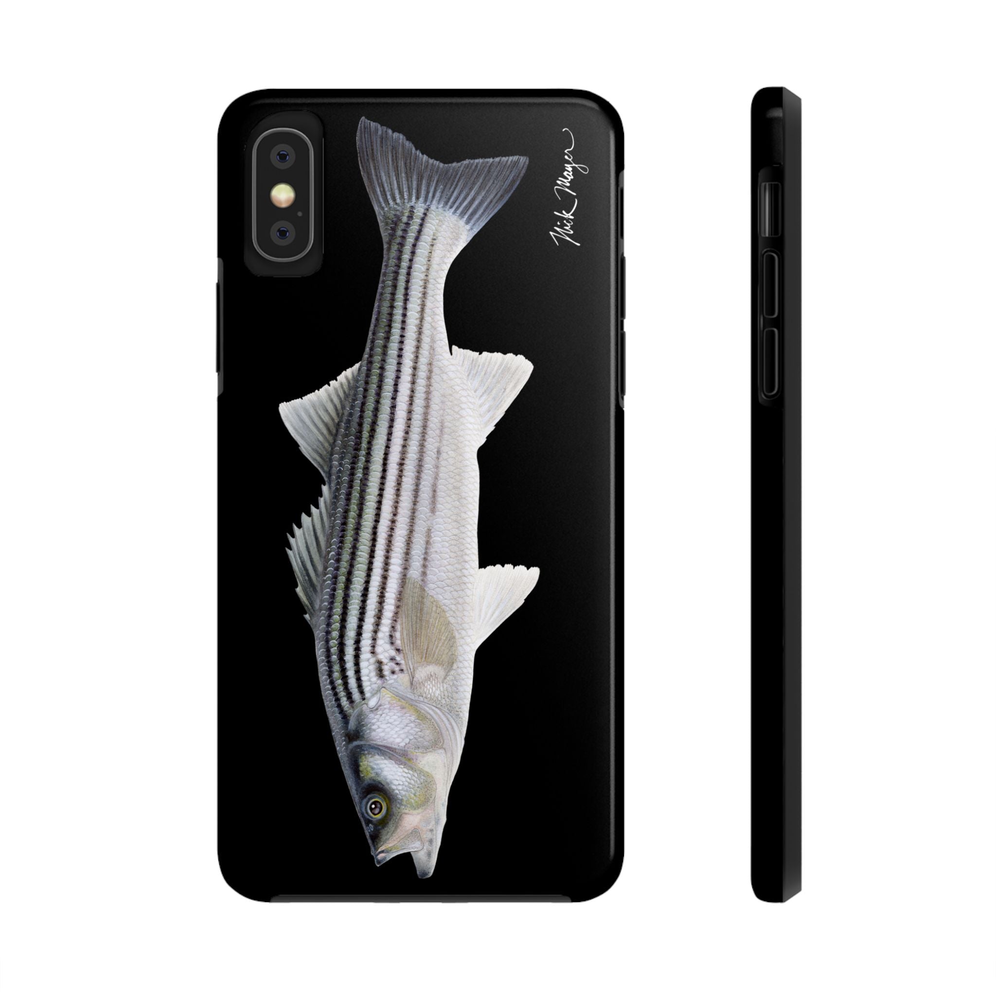 Schoolie Striper Black Phone Case (iPhone)