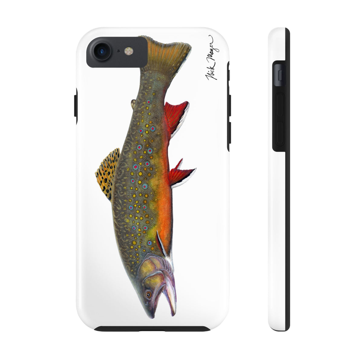 Brook Trout White Phone Case (iPhone)