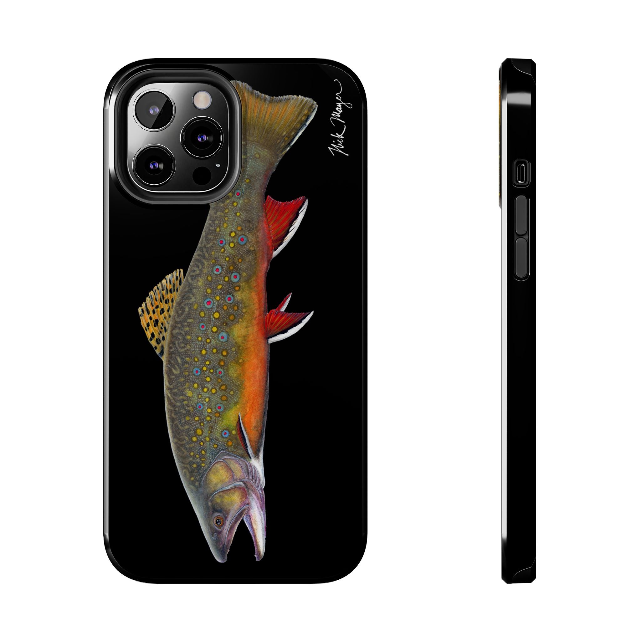 Brook Trout Black Phone Case (iPhone)