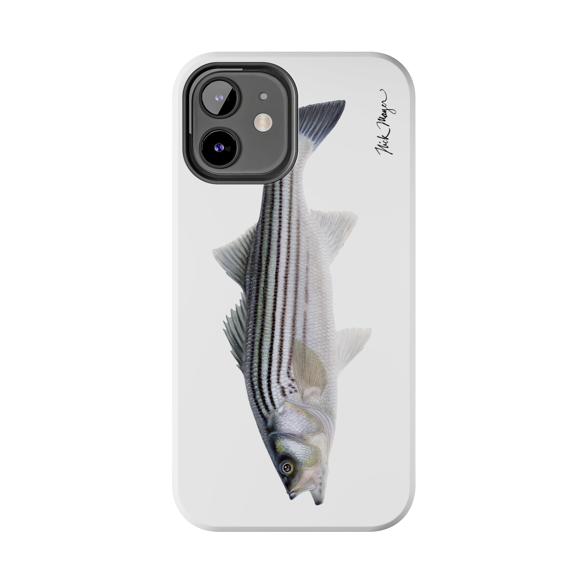 Schoolie Striper White Phone Case (iPhone)