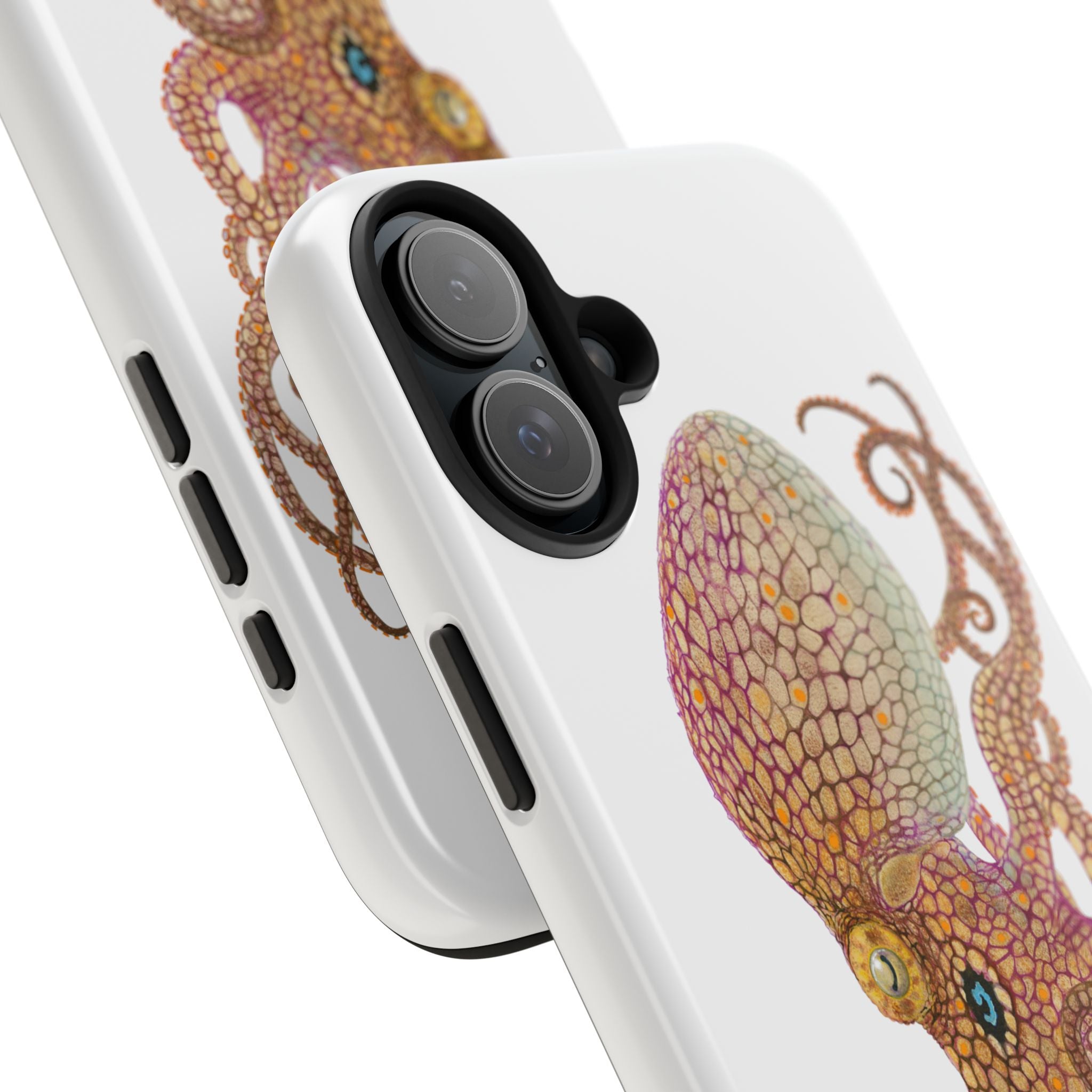 Two Spot Octopus White Phone Case (iPhone)