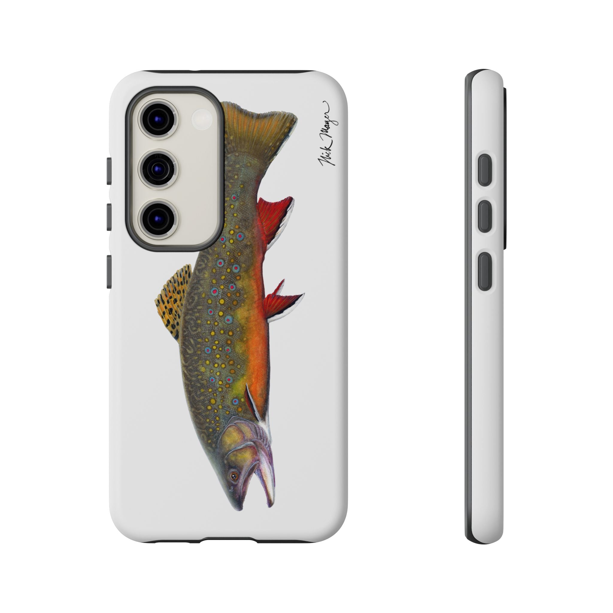 Brook Trout White Phone Case (Samsung)