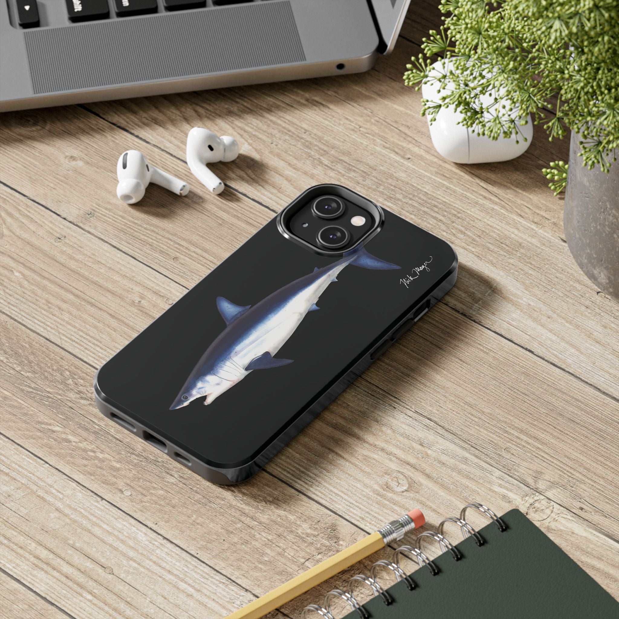 Mako Shark Black iPhone Case