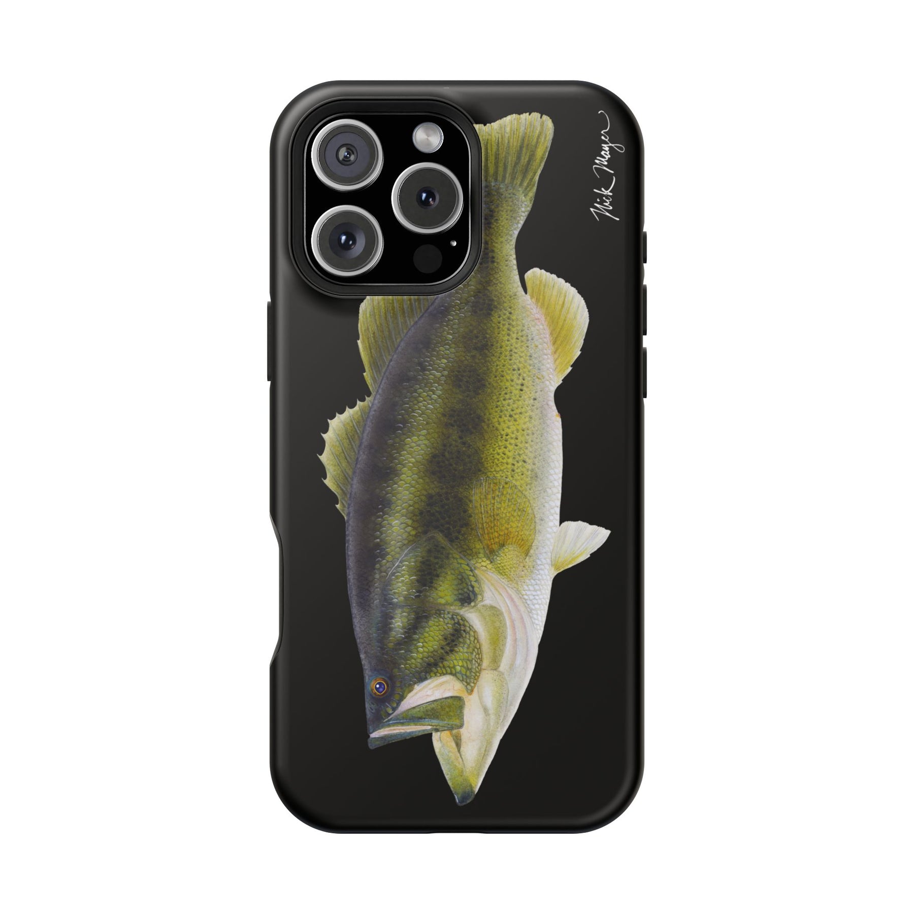 Largemouth Bass MagSafe Black iPhone Case