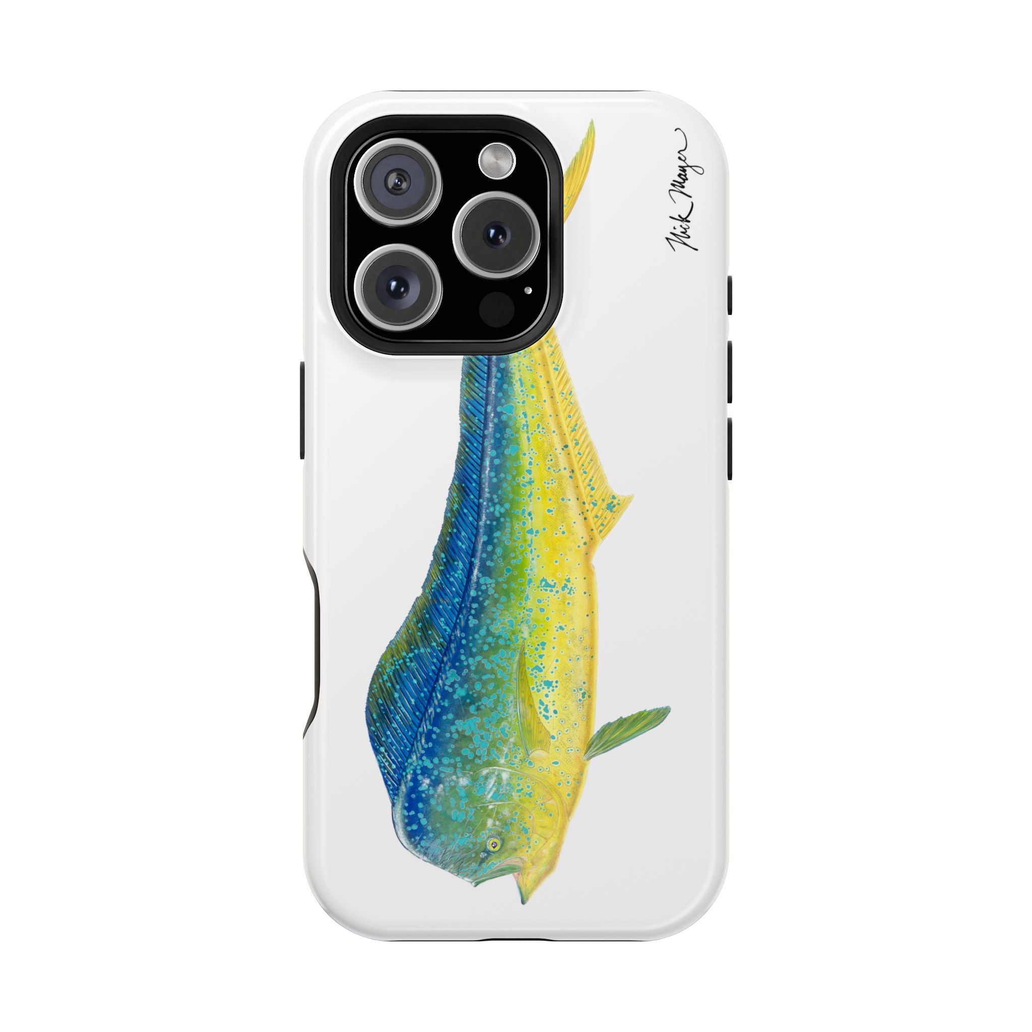 Bull Mahi MagSafe White iPhone Case