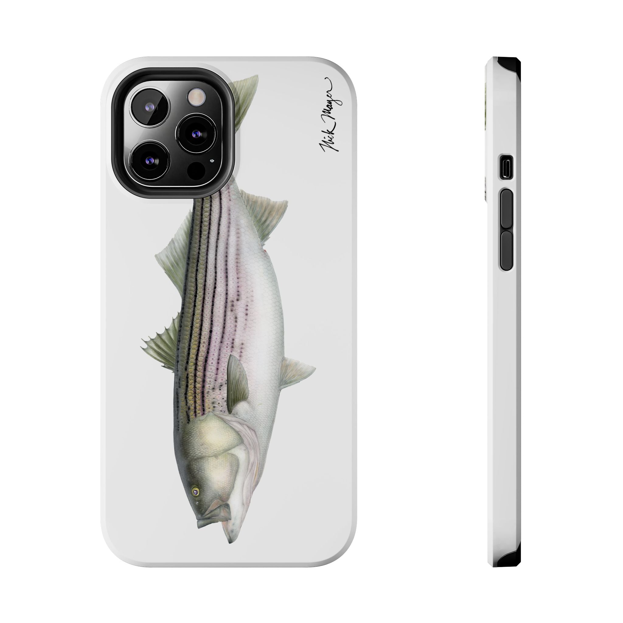 30 lb Striper White Phone Case (iPhone)