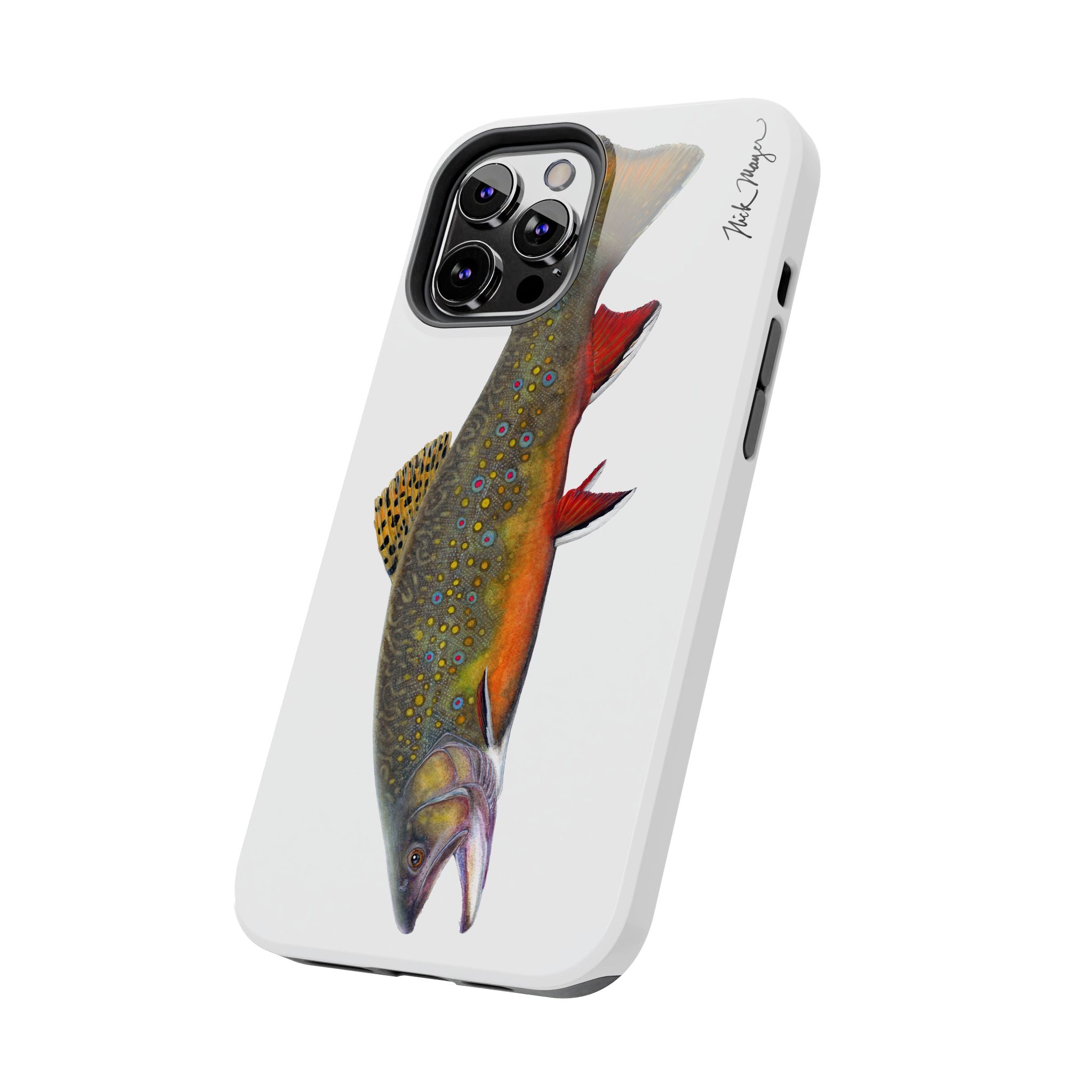 Brook Trout White Phone Case (iPhone)