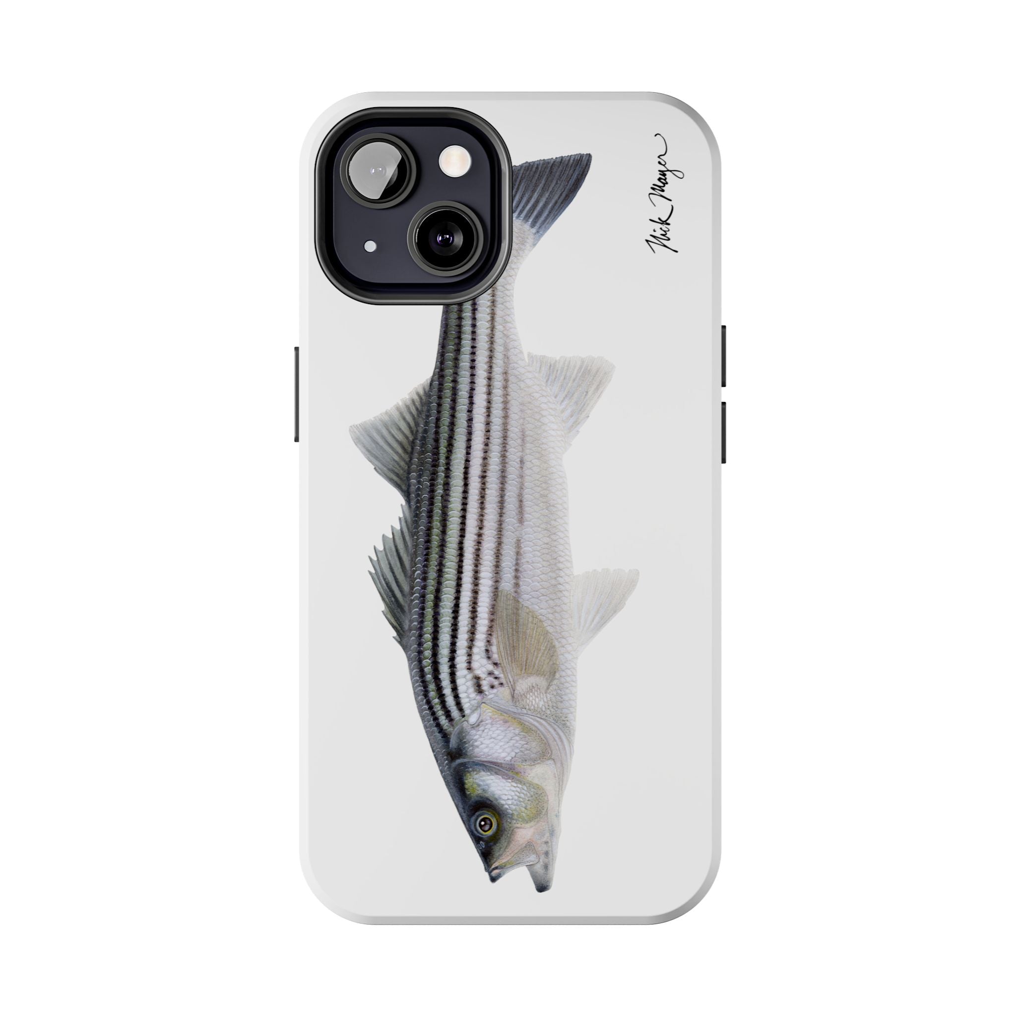 Schoolie Striper White Phone Case (iPhone)