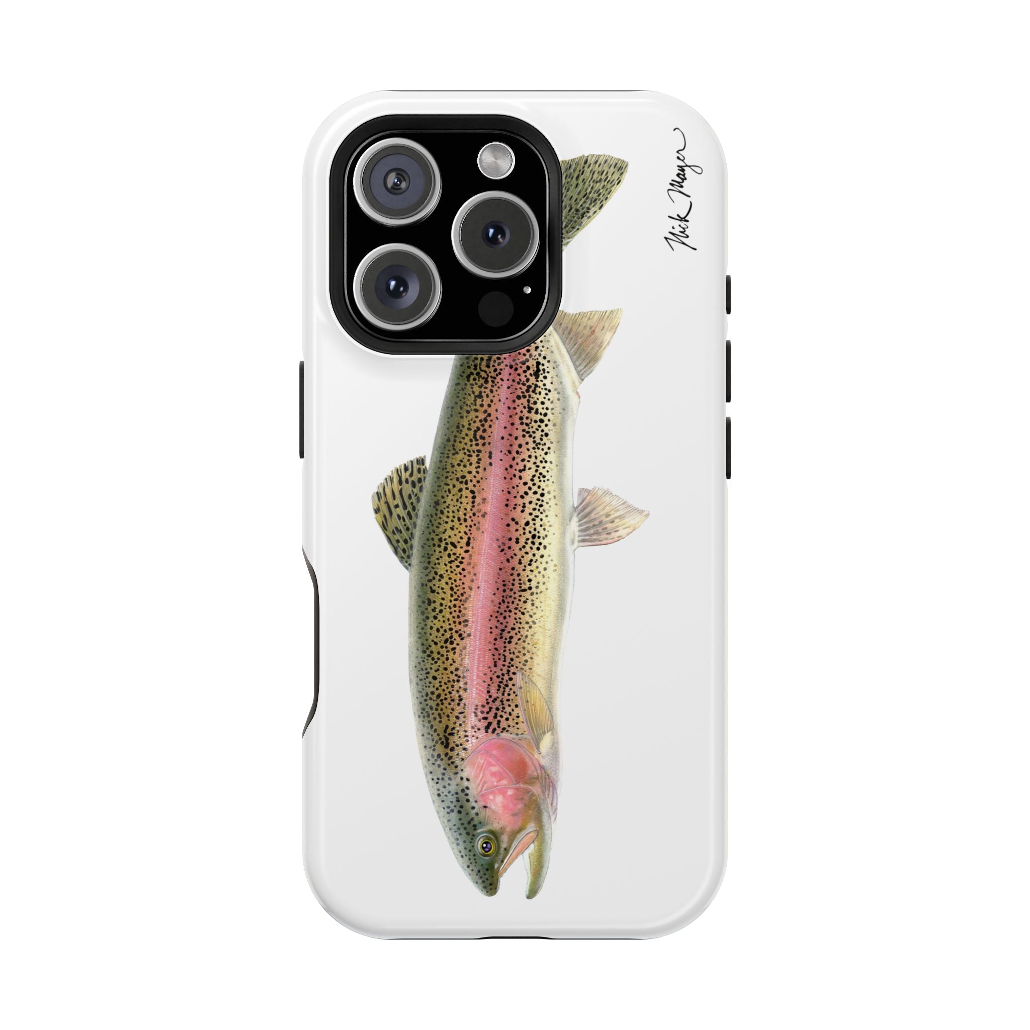 Rainbow Trout MagSafe White iPhone Case