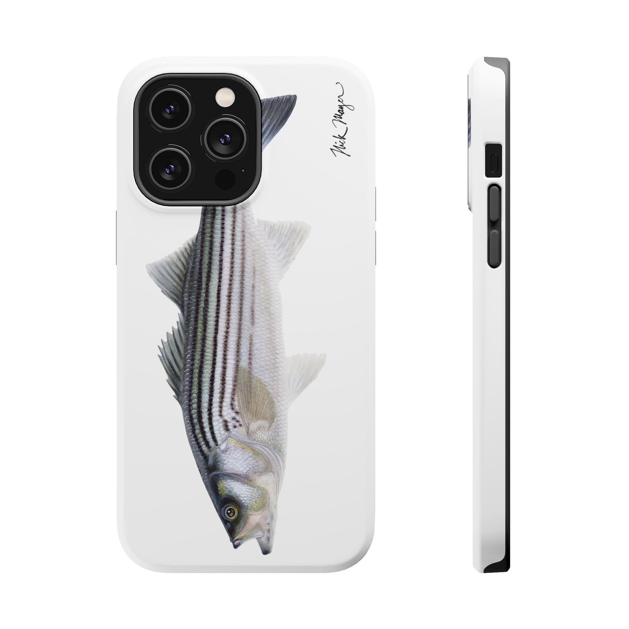 Schoolie Striper MagSafe White iPhone Case