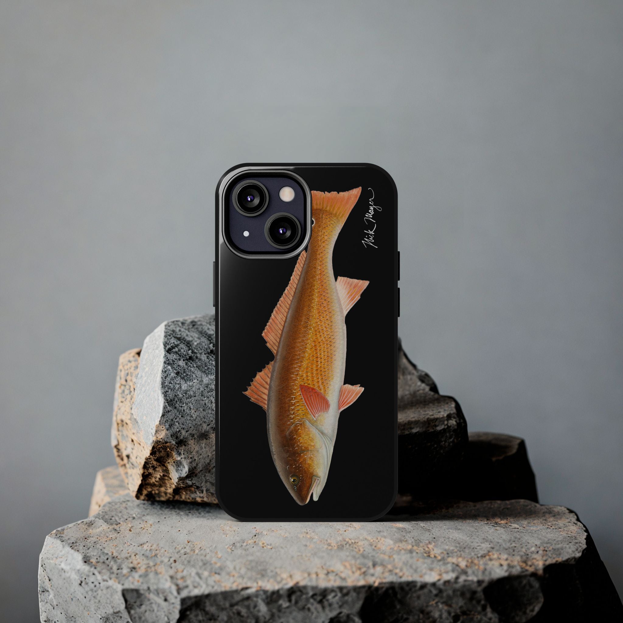 Redfish Black Phone Case (iPhone)