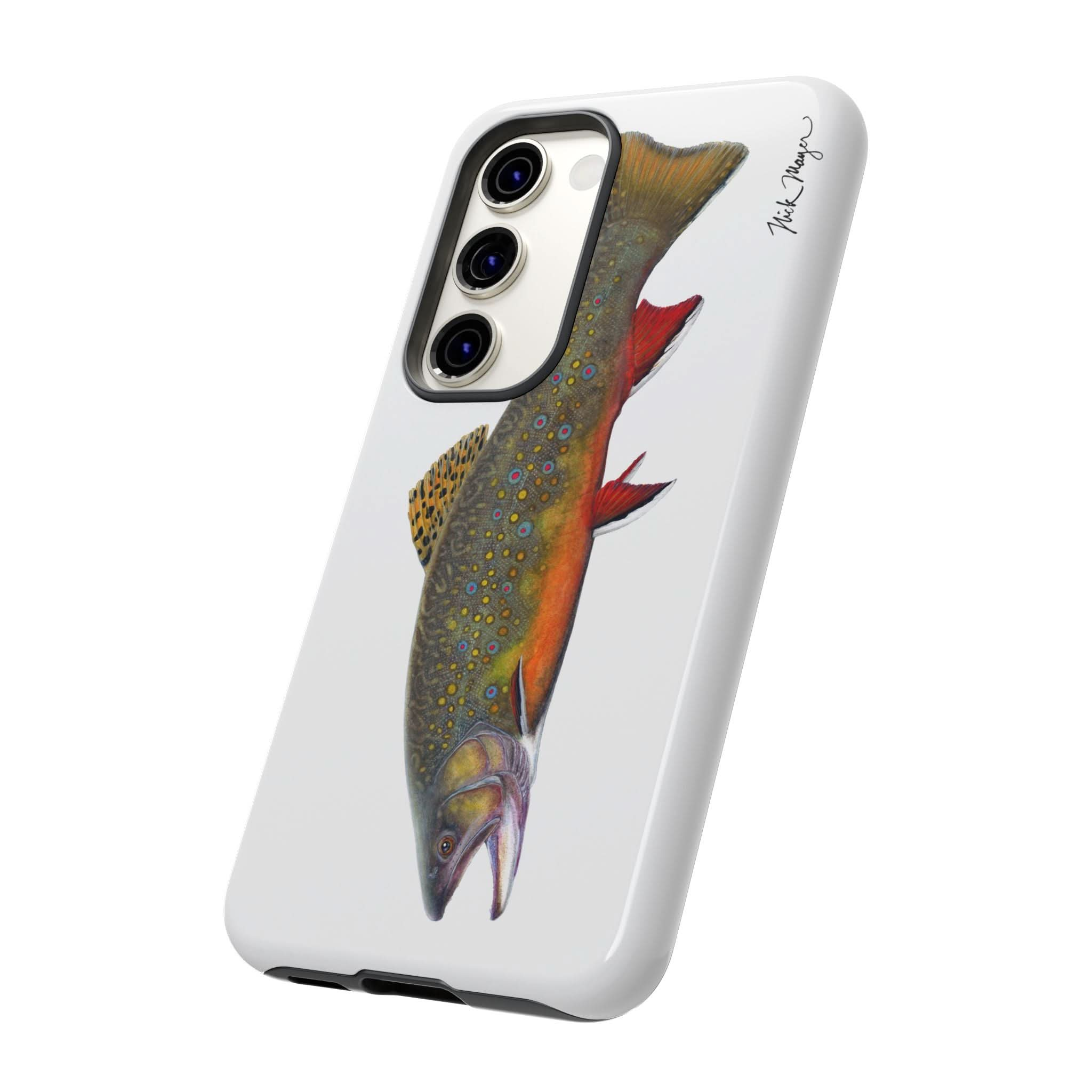 Brook Trout White Phone Case (Samsung)