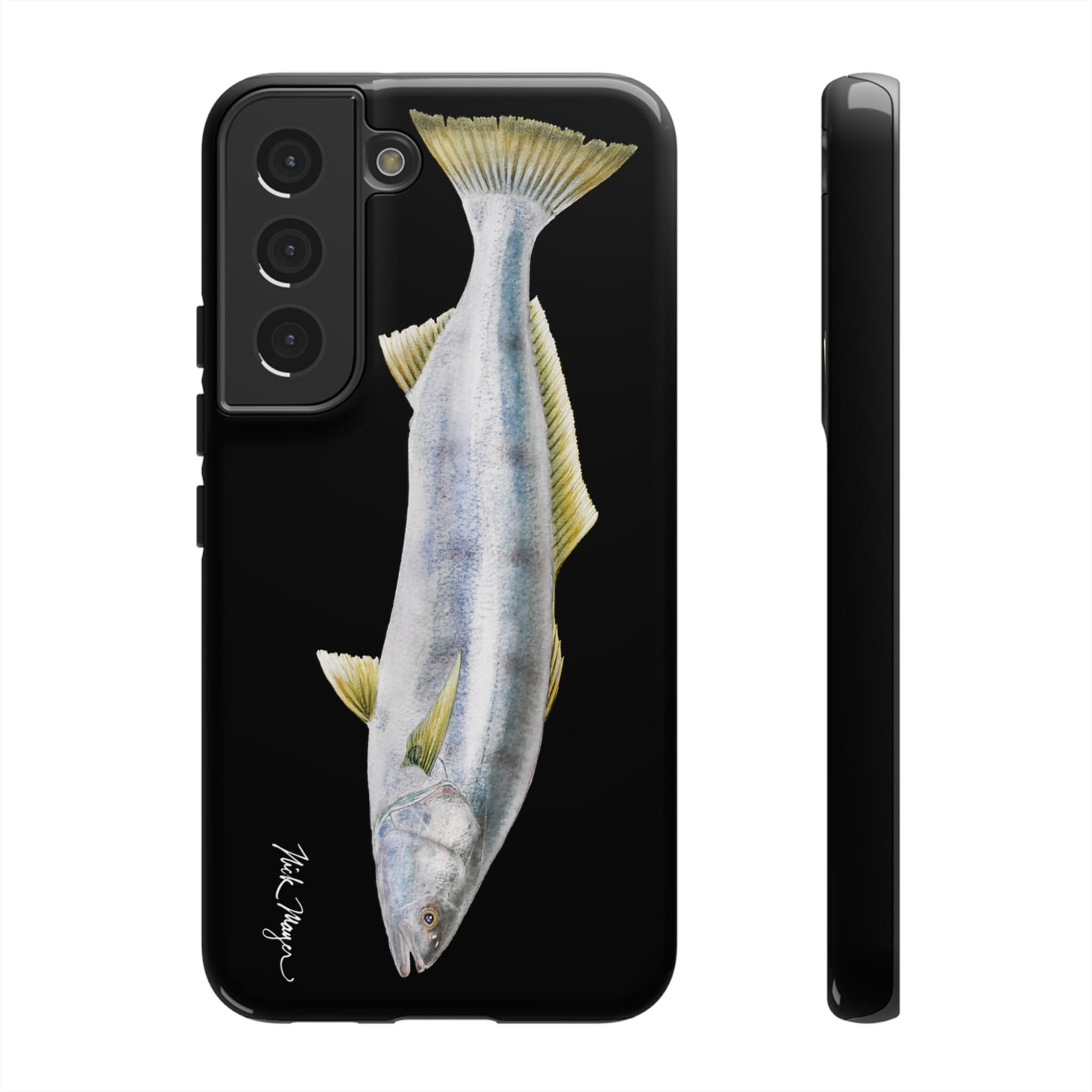 White Sea Bass Phone Case (Samsung) - black