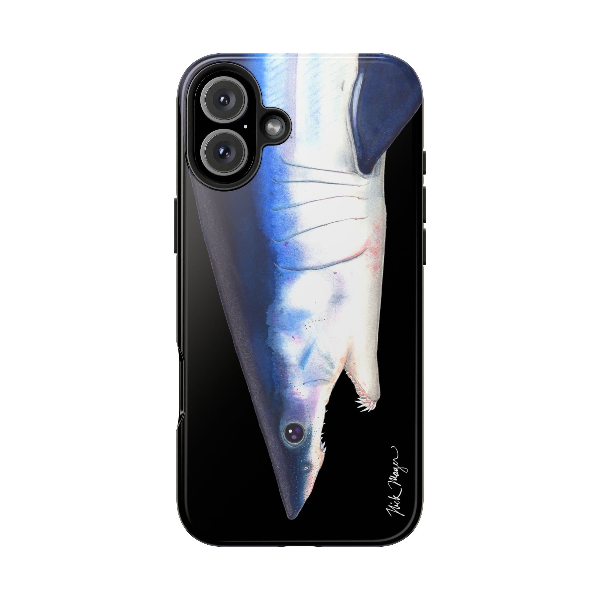 Mako Shark Face Black Case (iPhone)