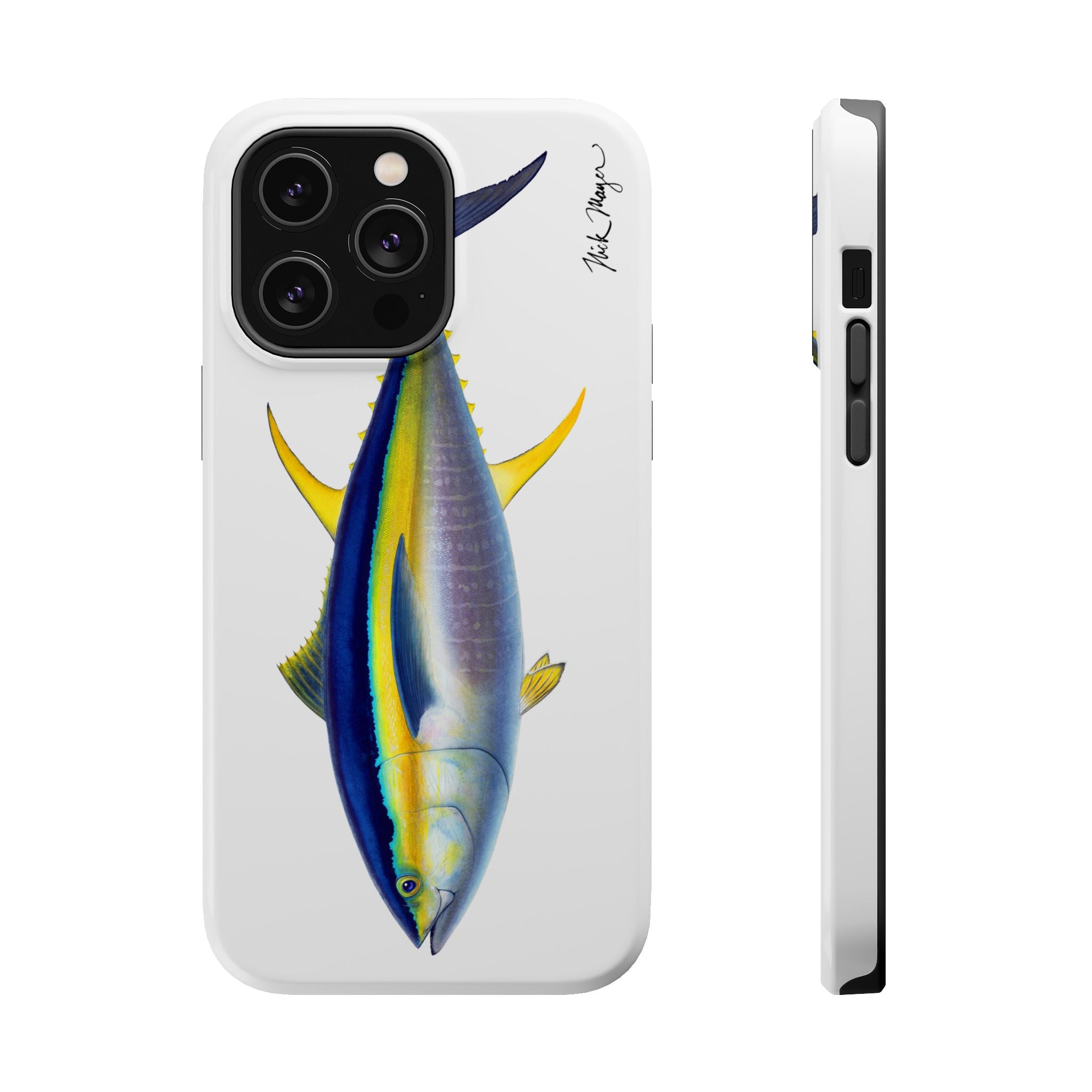 Yellowfin Tuna MagSafe White iPhone Case