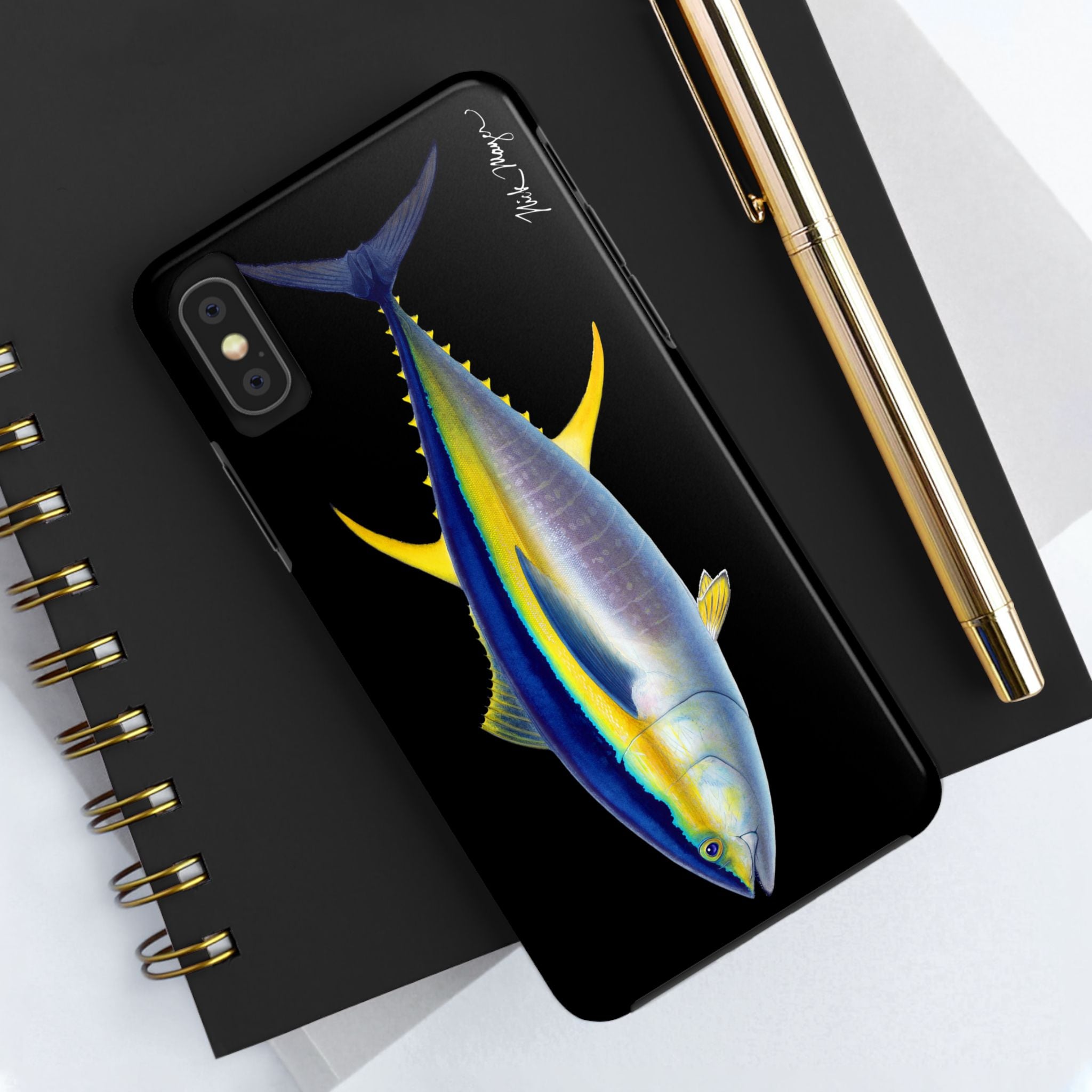 Yellowfin Tuna Black Phone Case (iPhone)