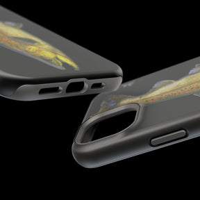 Brown Trout MagSafe Black iPhone Case